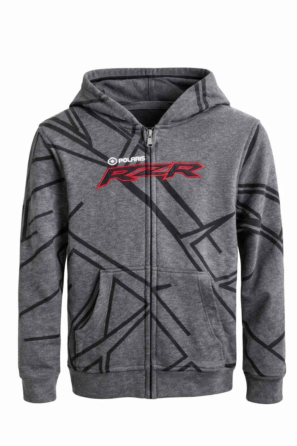 CASACO C/ CAPUZ FZIP CINZA L