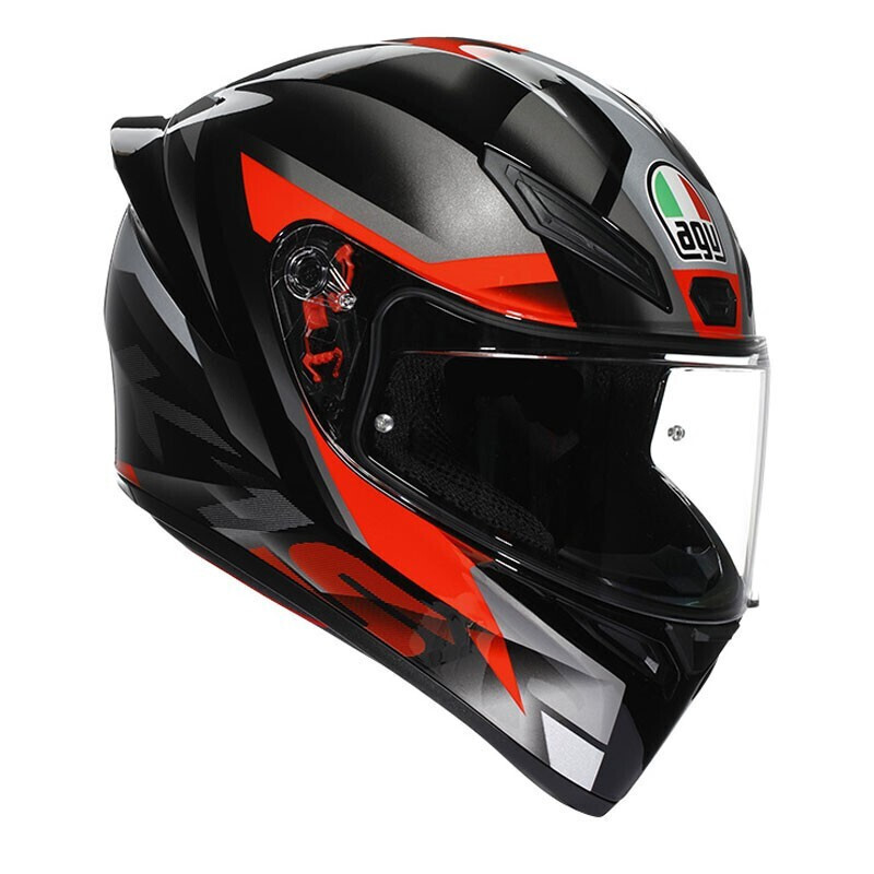 AGV K1 S FASTLAP BLACK/GREY/RED MULTI