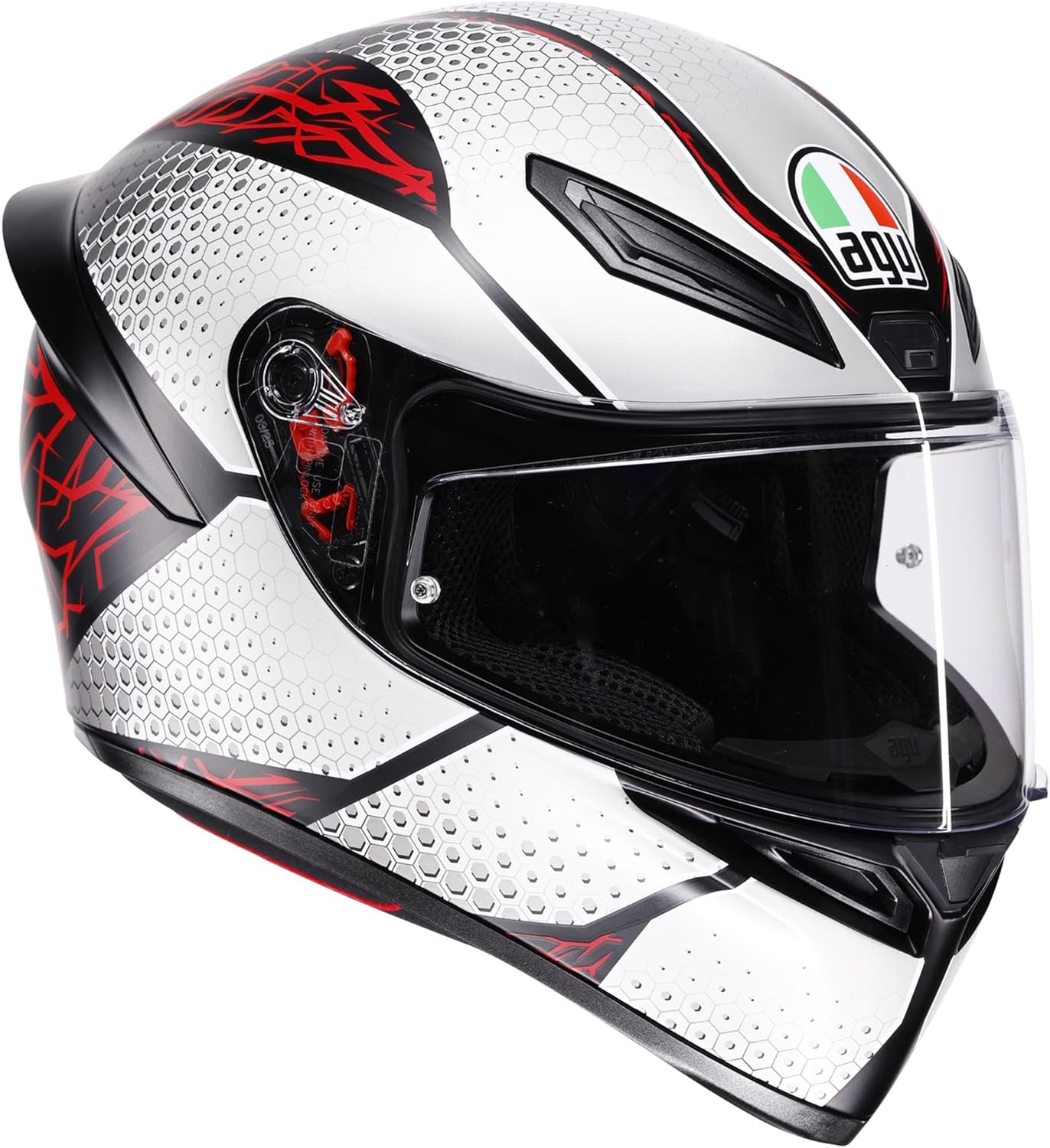 AGV K1 S SPEEDARM MAT BLK/GREY/RED