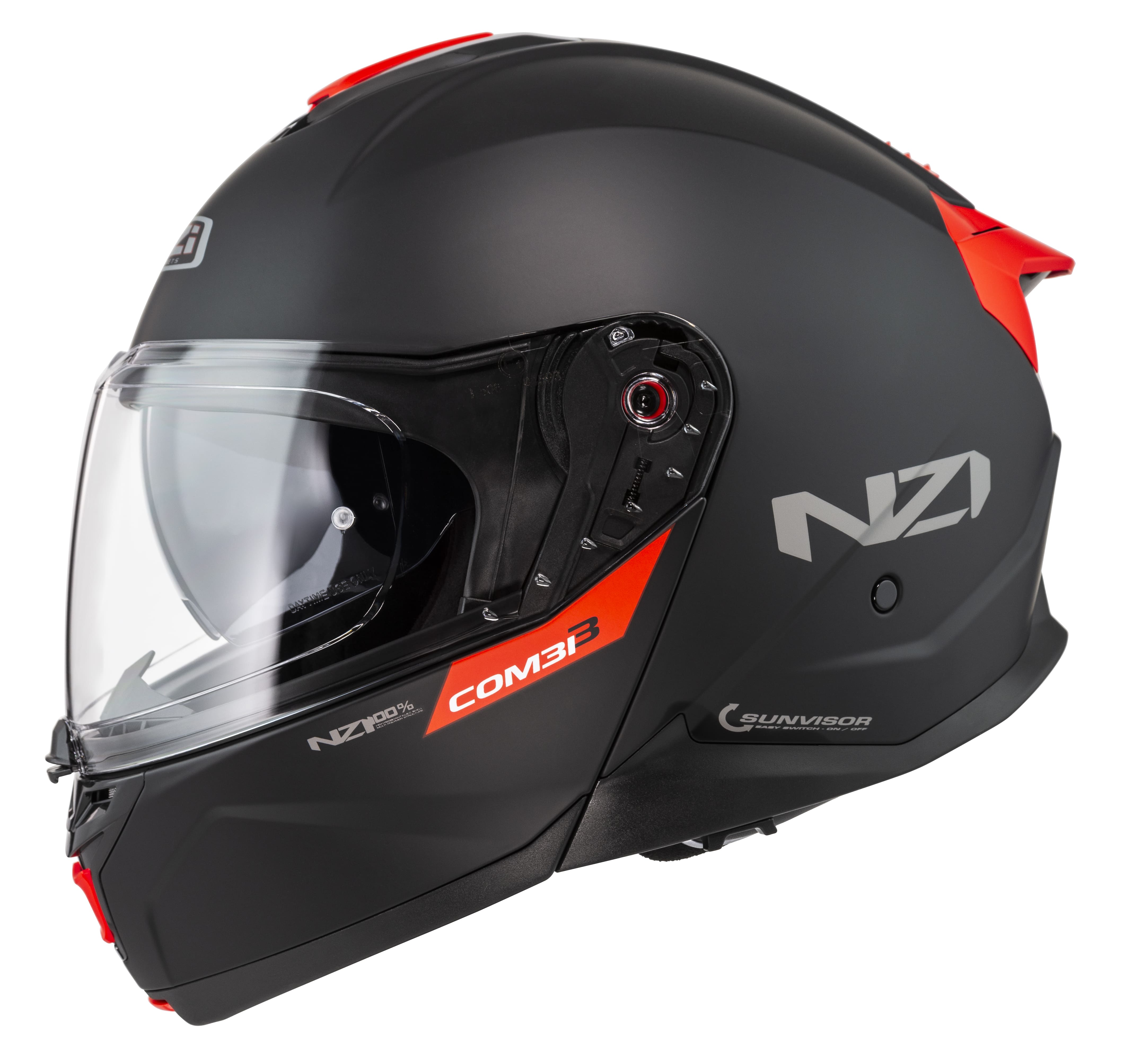 NZI COMBI 3 DUO SOLID NOUVEAU BLACK&RED MATT