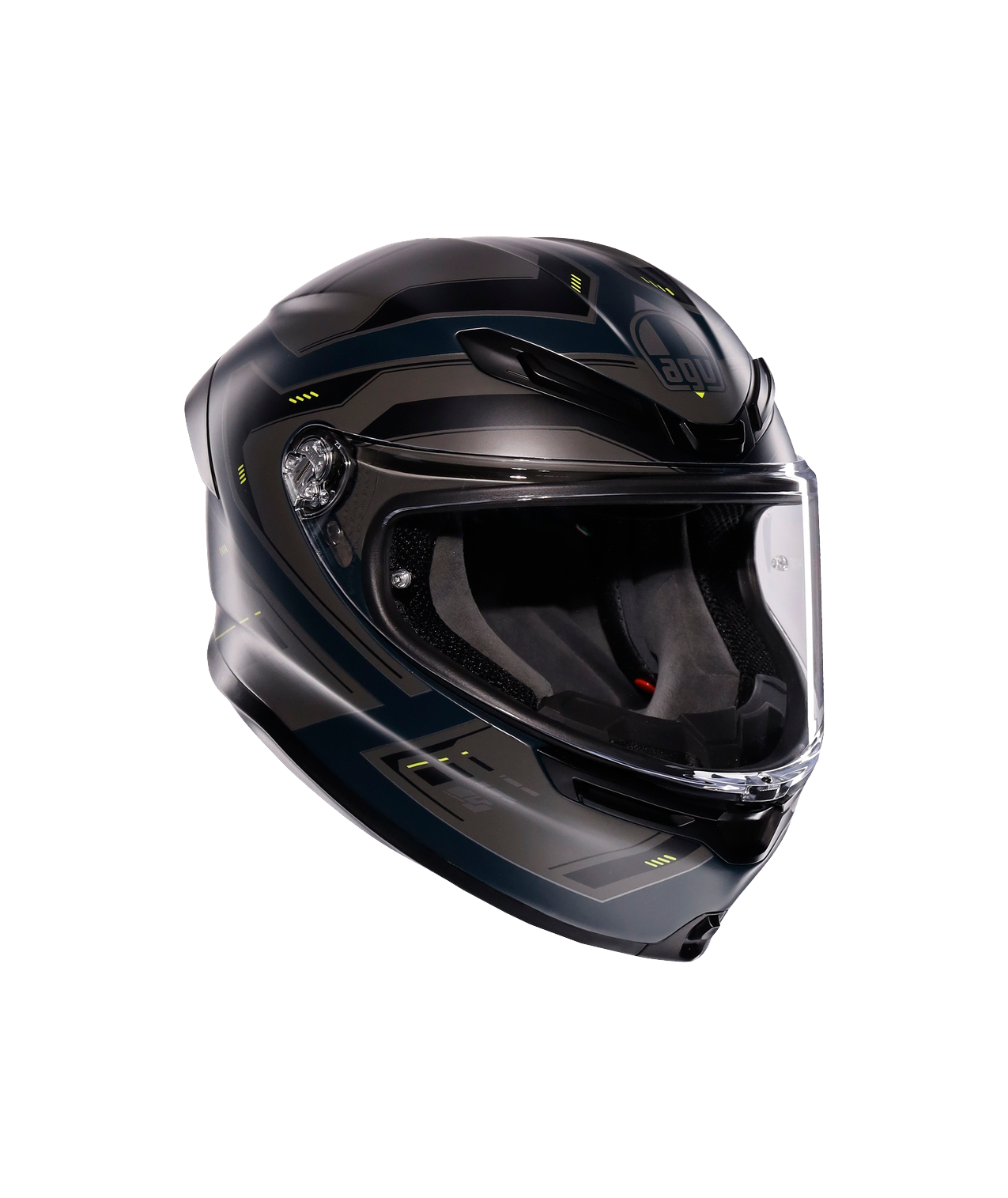 AGV K6 S MPLK ENHANCE MATT GR/YEL FLUO