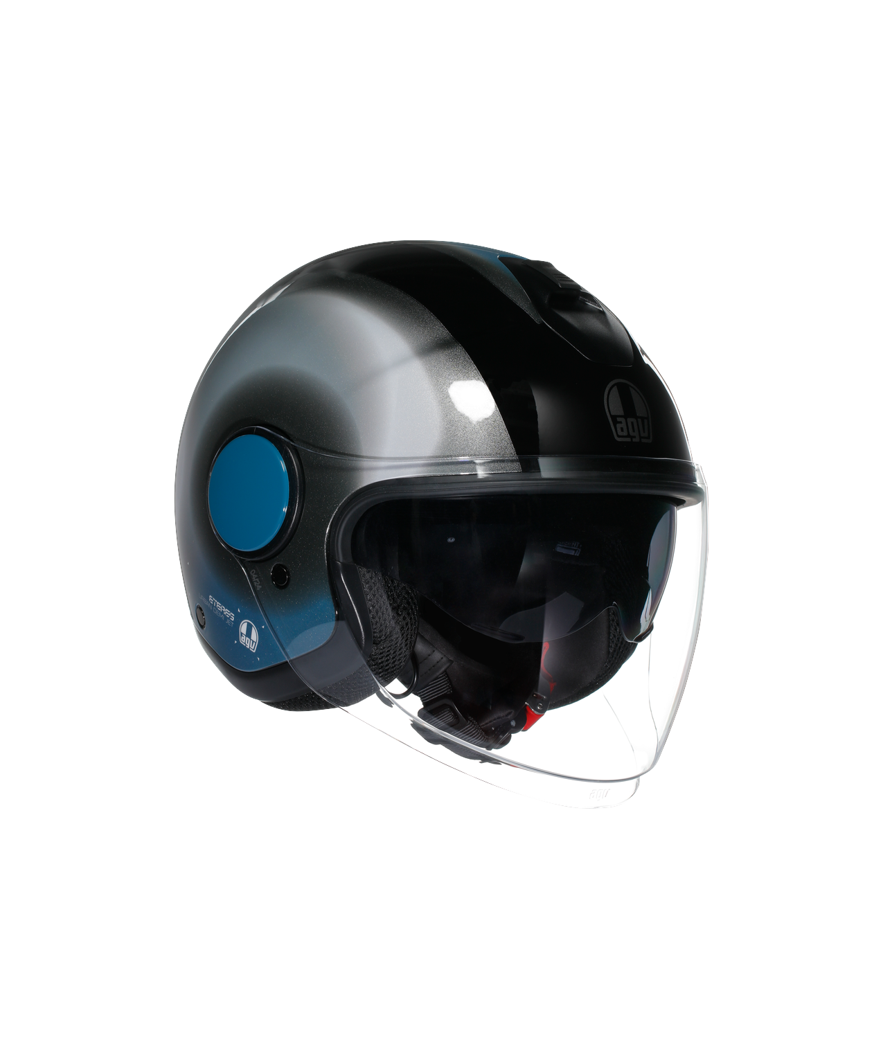 AGV ETERES  LEVANTO BLACK/SILVER/BLUE MULTI