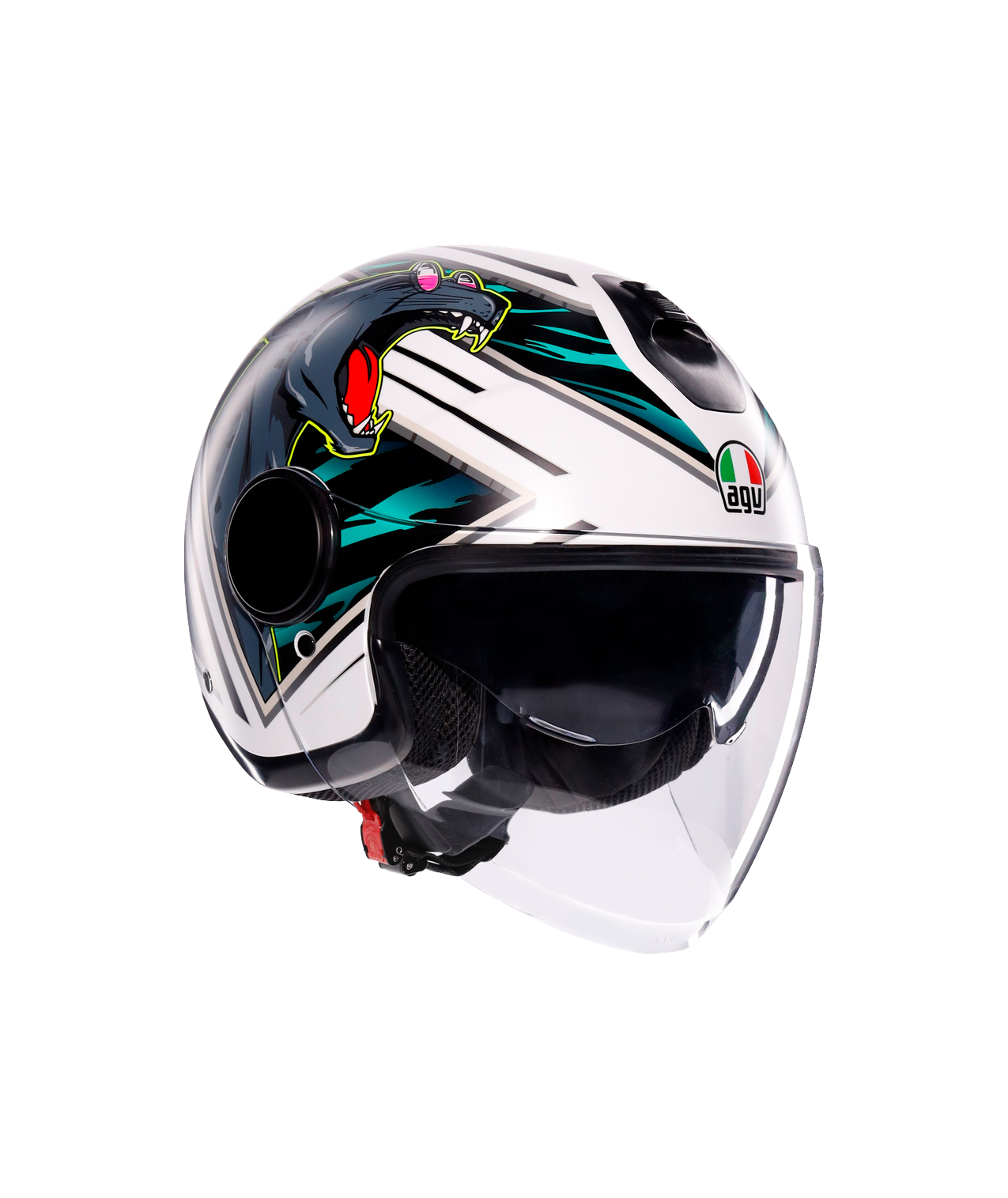 AGV ETERES  GHEPARD MATT WHITE/BLACK/GREEN