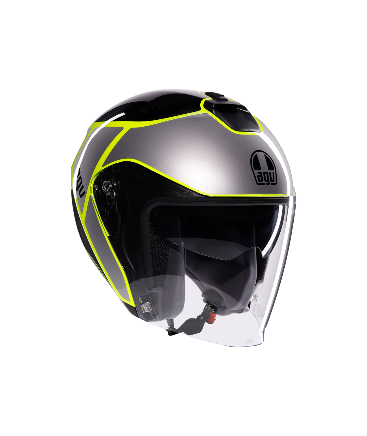 AGV IRIDES  DAVAO BLACK/GREY/YELLOW FLUO