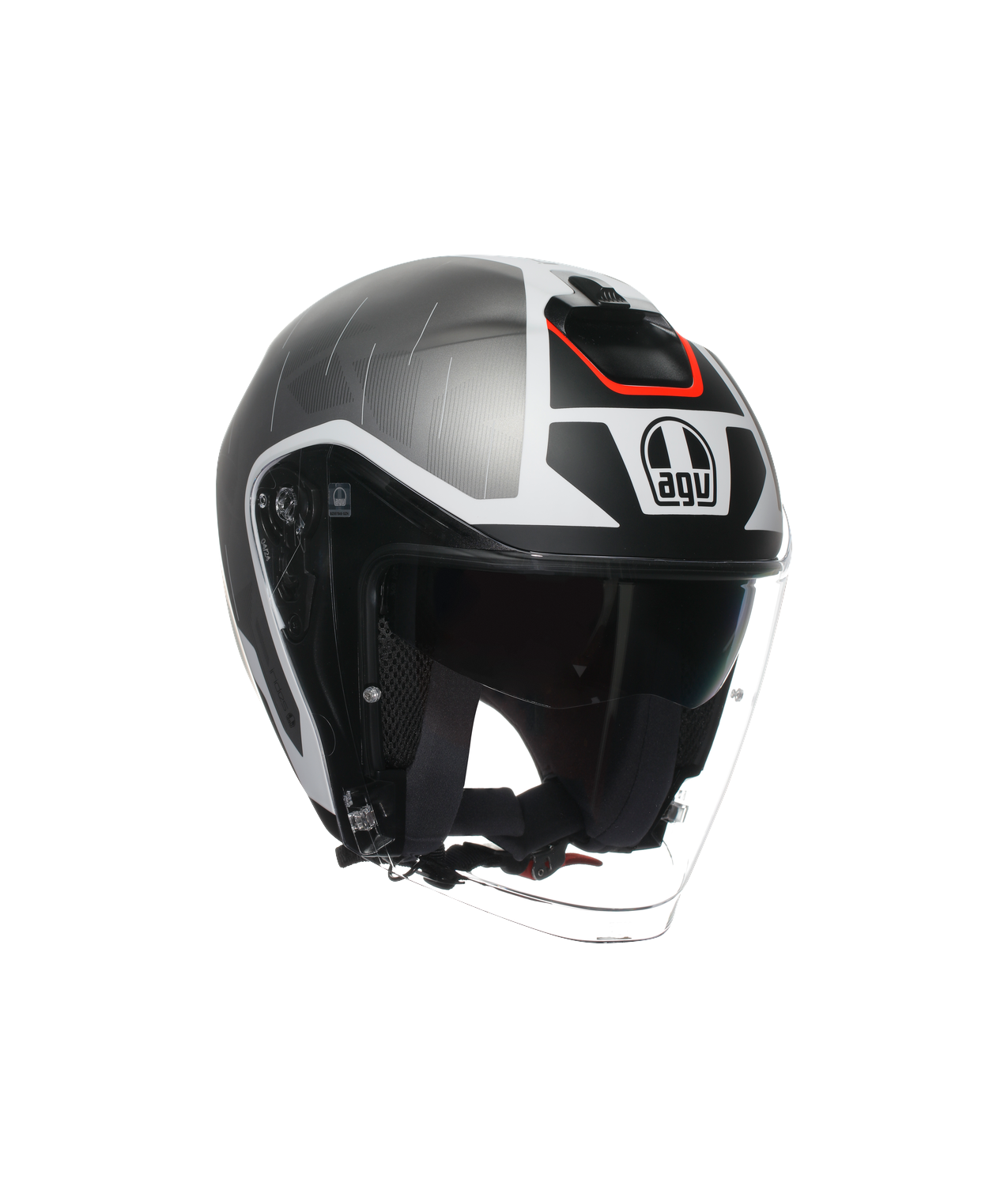 AGV IRIDES  TRIESTE MATT BLK/WHITE/RED MULTI