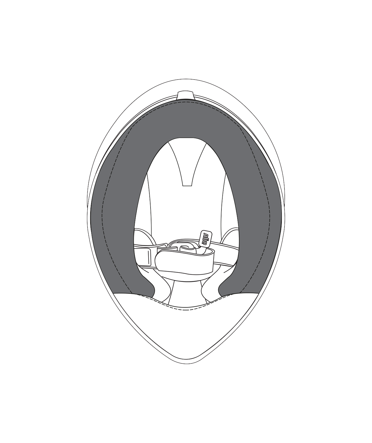 ALMOFADAS LAT VELOCE S - Preto XS