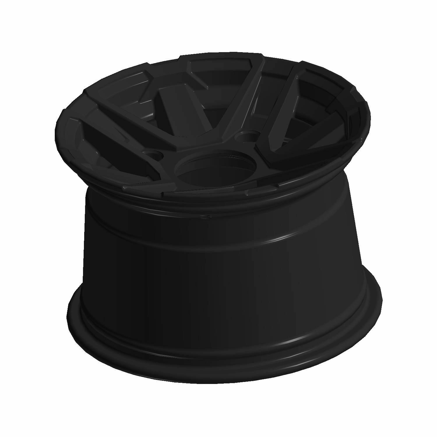 RIM-REAR 12X8 AL 31MMOFST MBLK