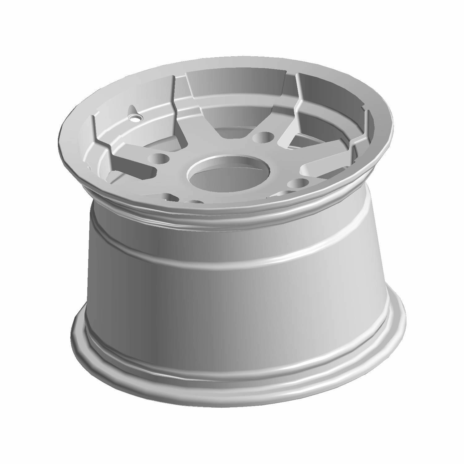 RIM-REAR 12X8 CAST BLK