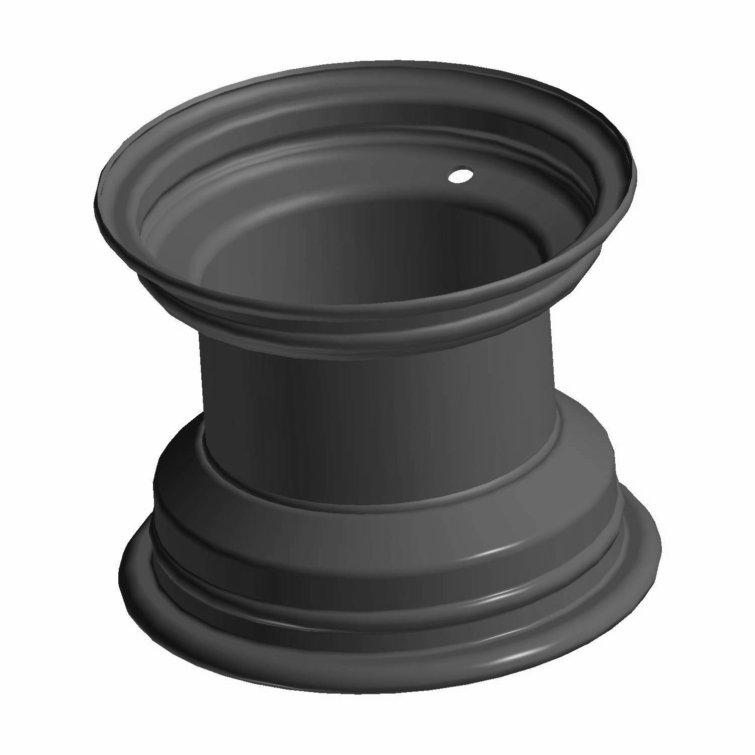 WELD-RIM REAR 8X6.5 BLK