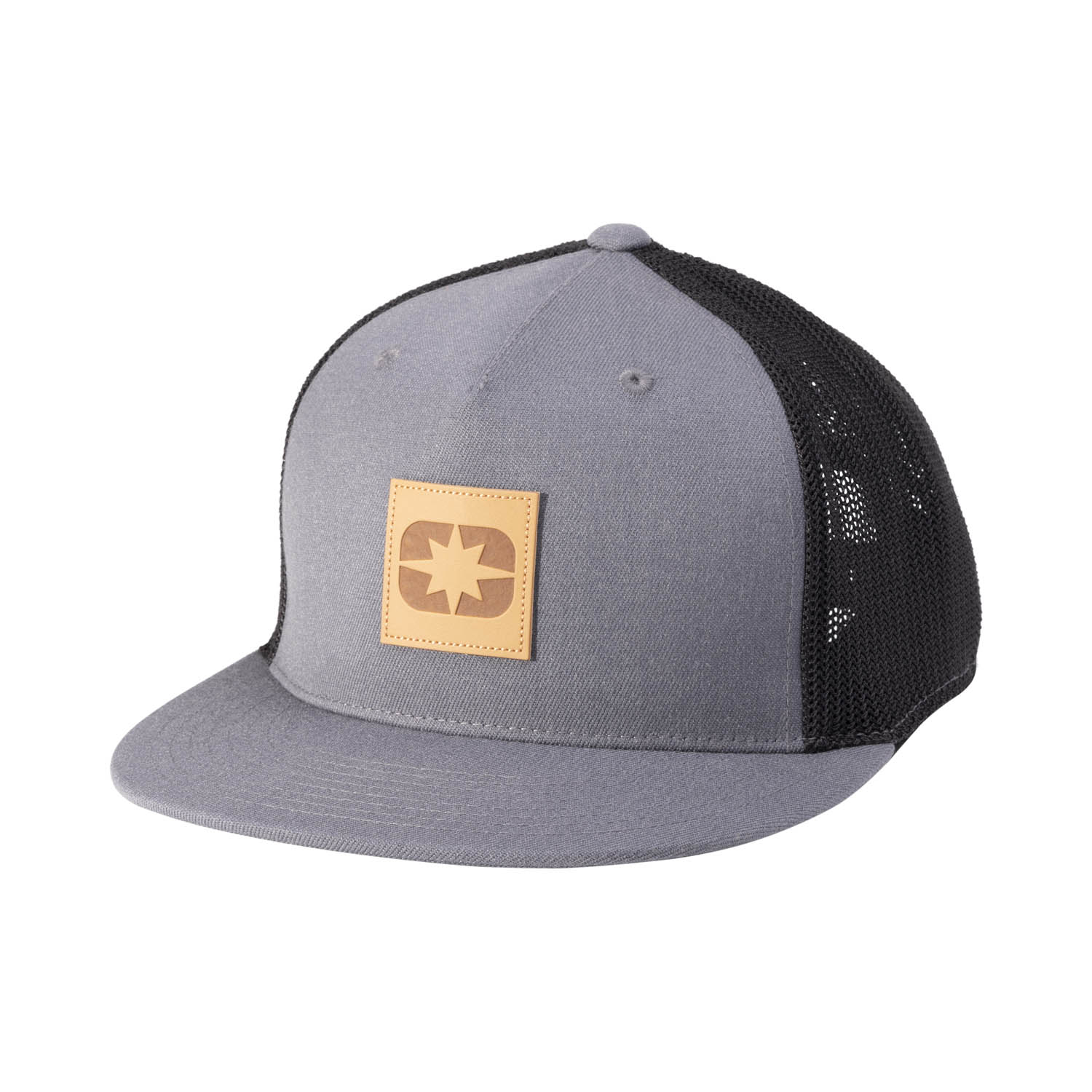 LEATHER CAP GRY