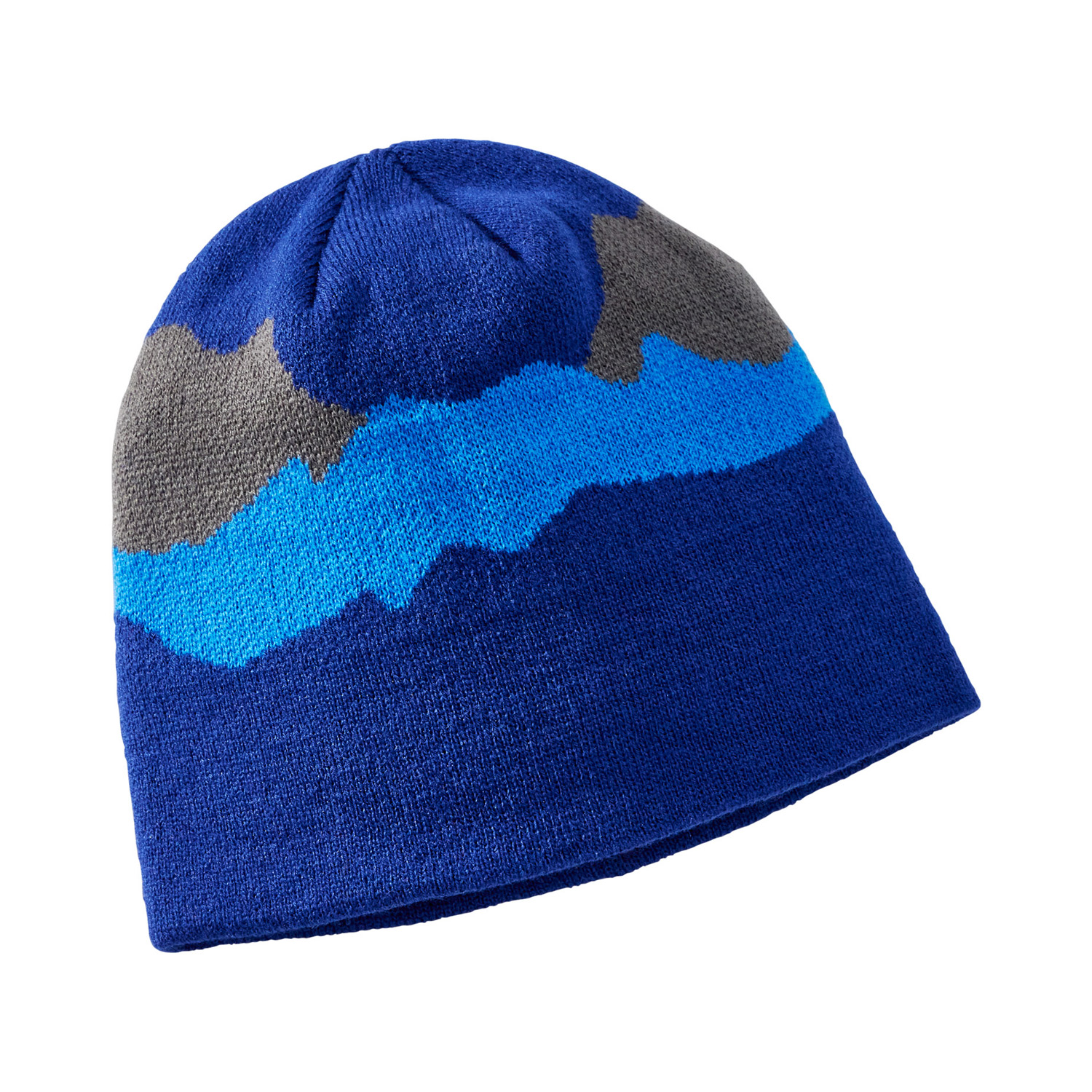 M PEAK JACQUARD BEANIE BLUE