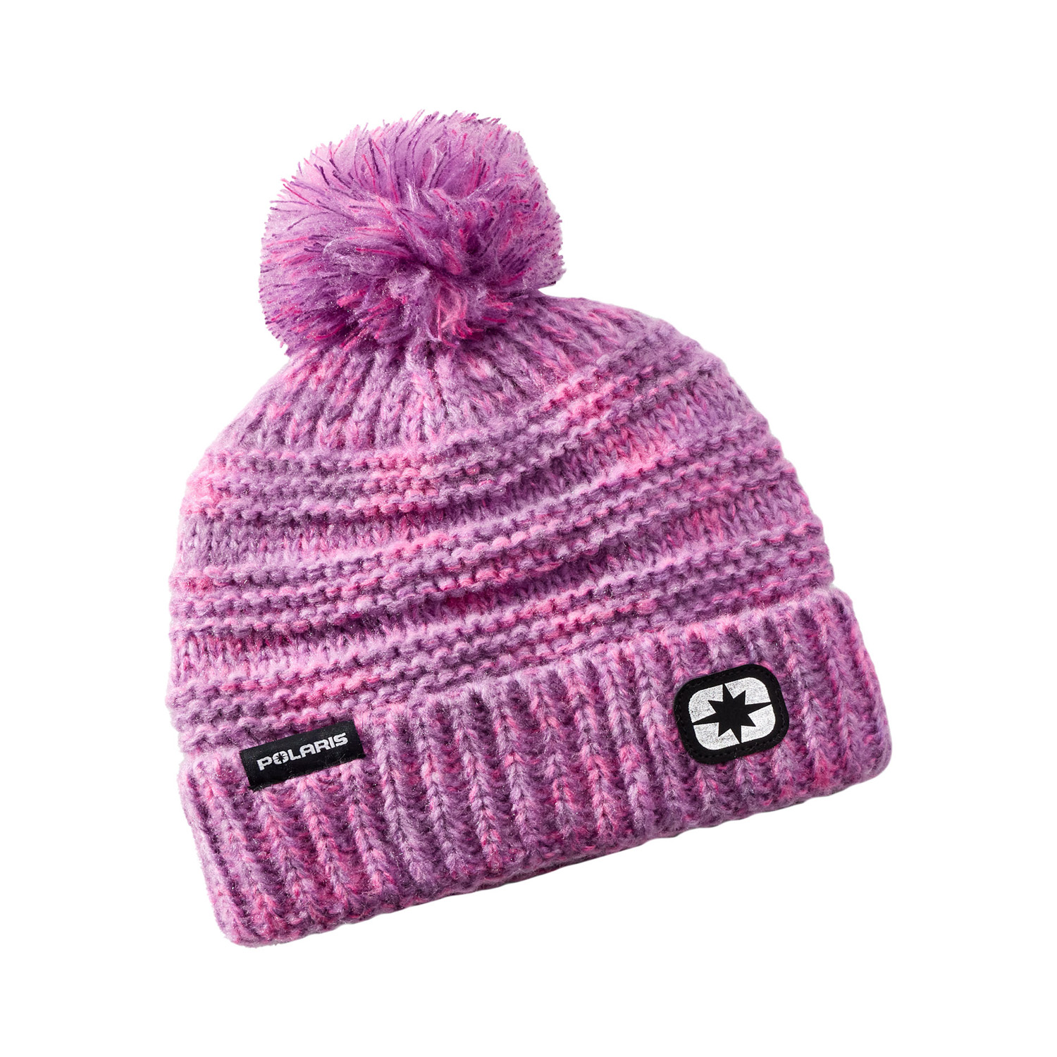 SPACE-DYE POM BEANIE PNK