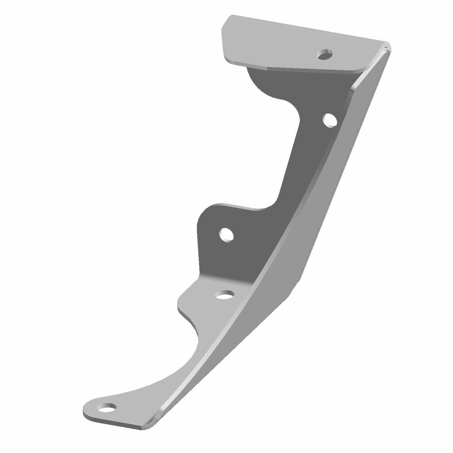 BRKT-FRONT BUMPER LH BLK