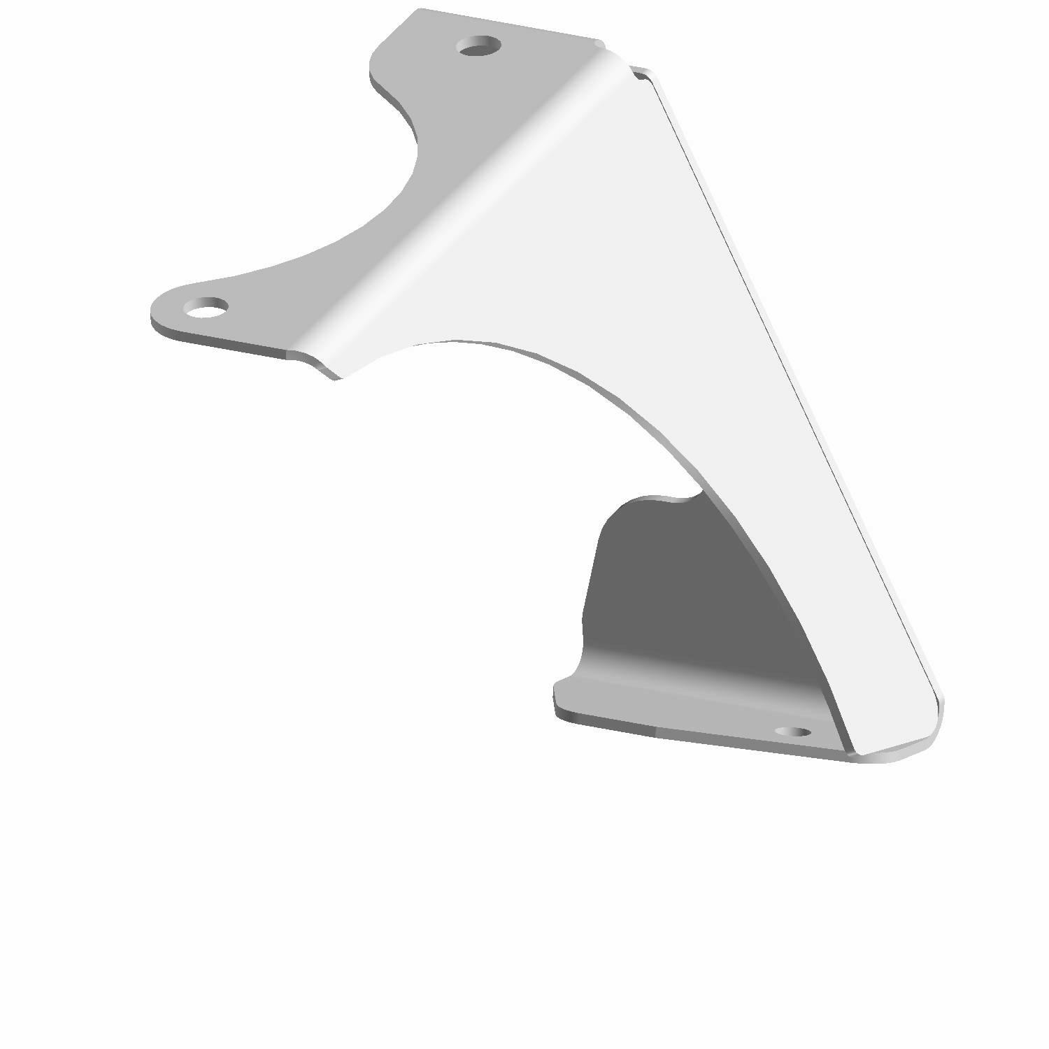 BRKT-FRONT BUMPER RH BLK