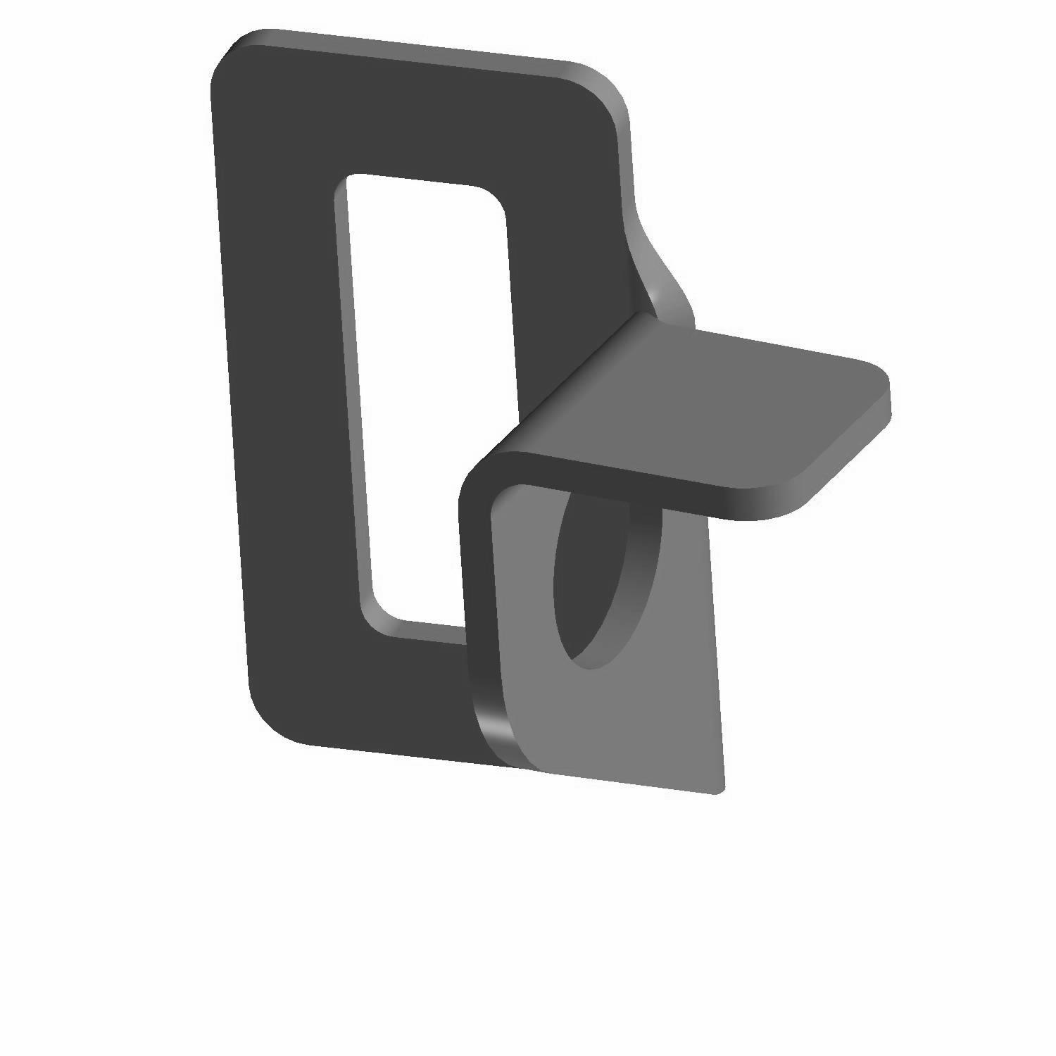 BRKT-HLF DOOR H CLIP RH BLK