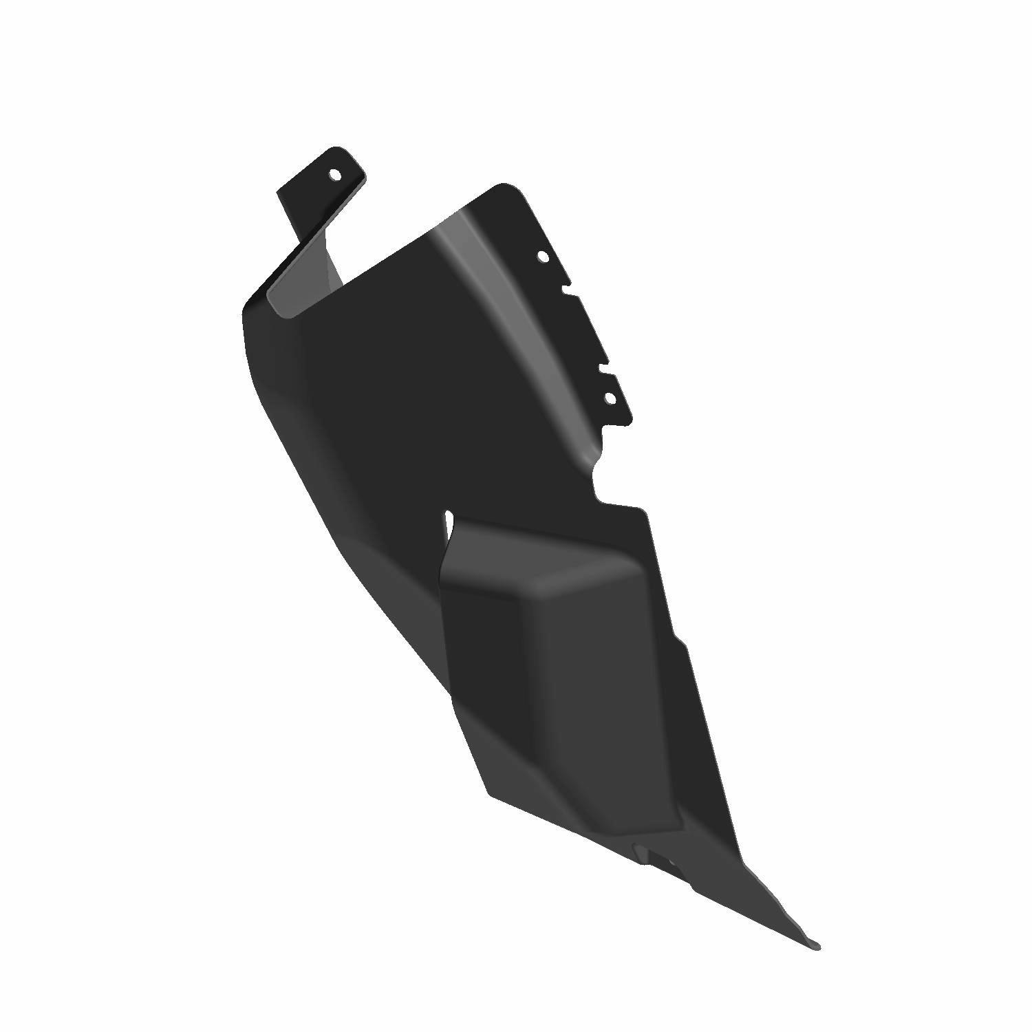 GUARD-MUD FRONT LH BLK