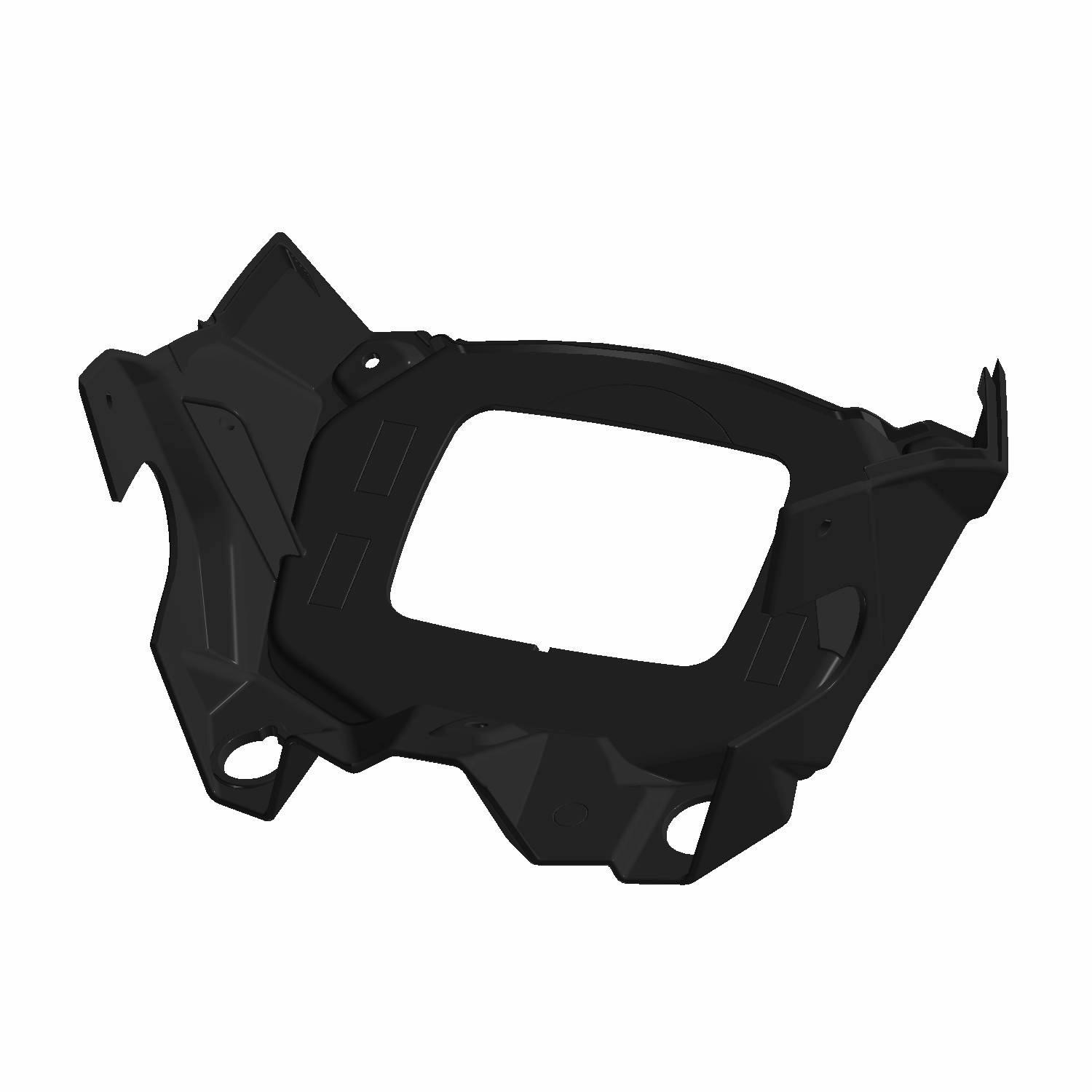 POD-HDLT REAR W/SQR CUTOUT BLK