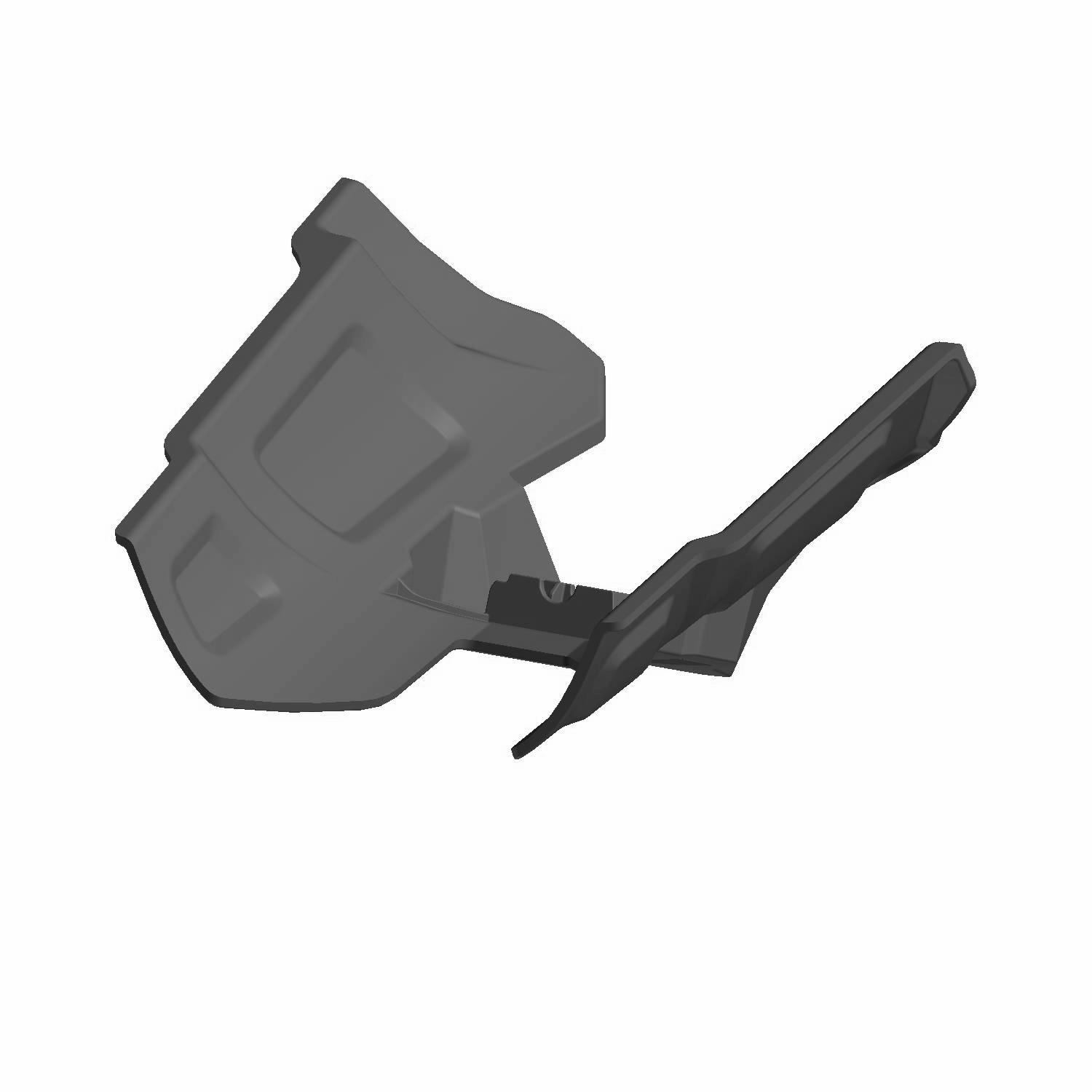 GUARD-SHOCK ROD RR RH BLK