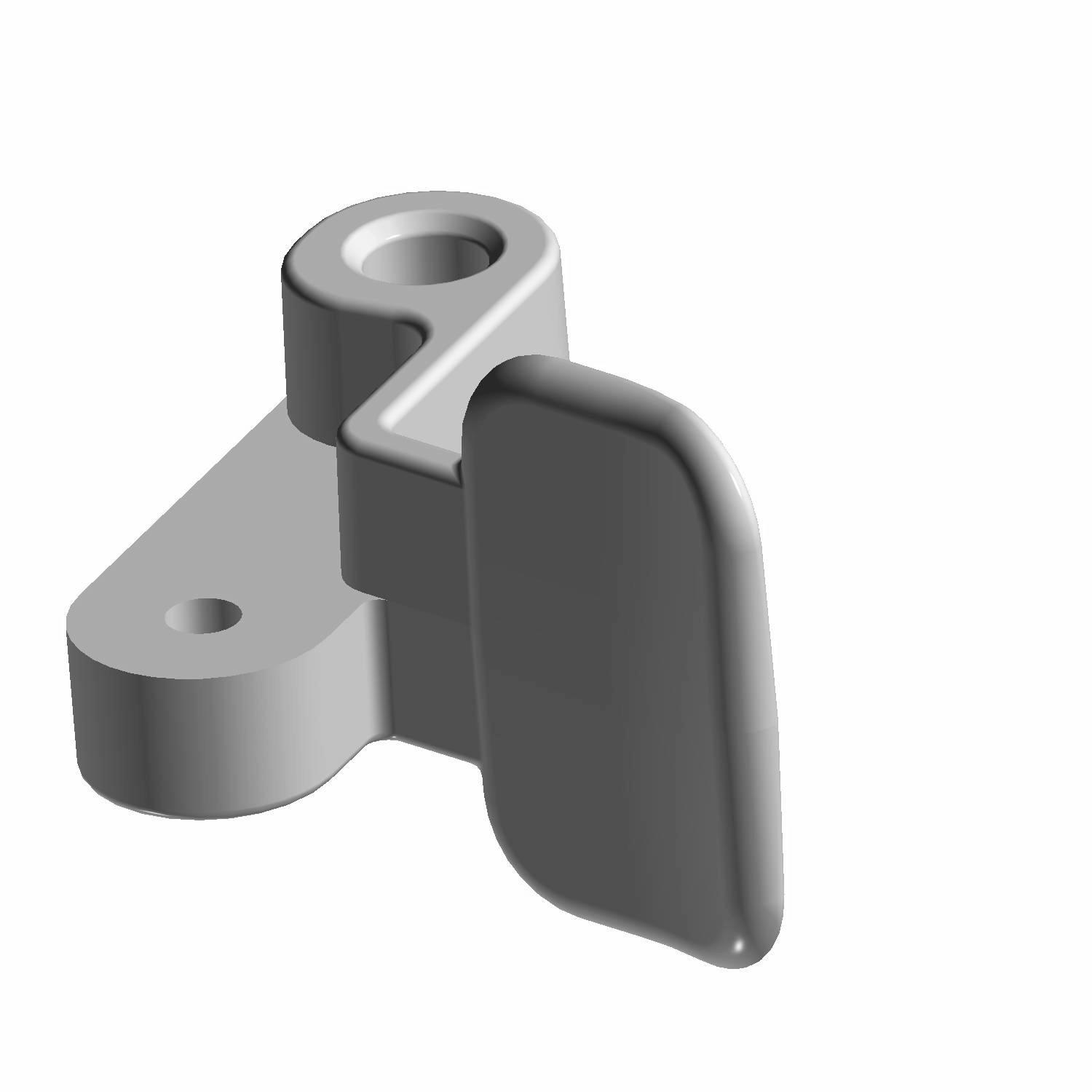 HANDLE-LATCH REAR SEAT BLK