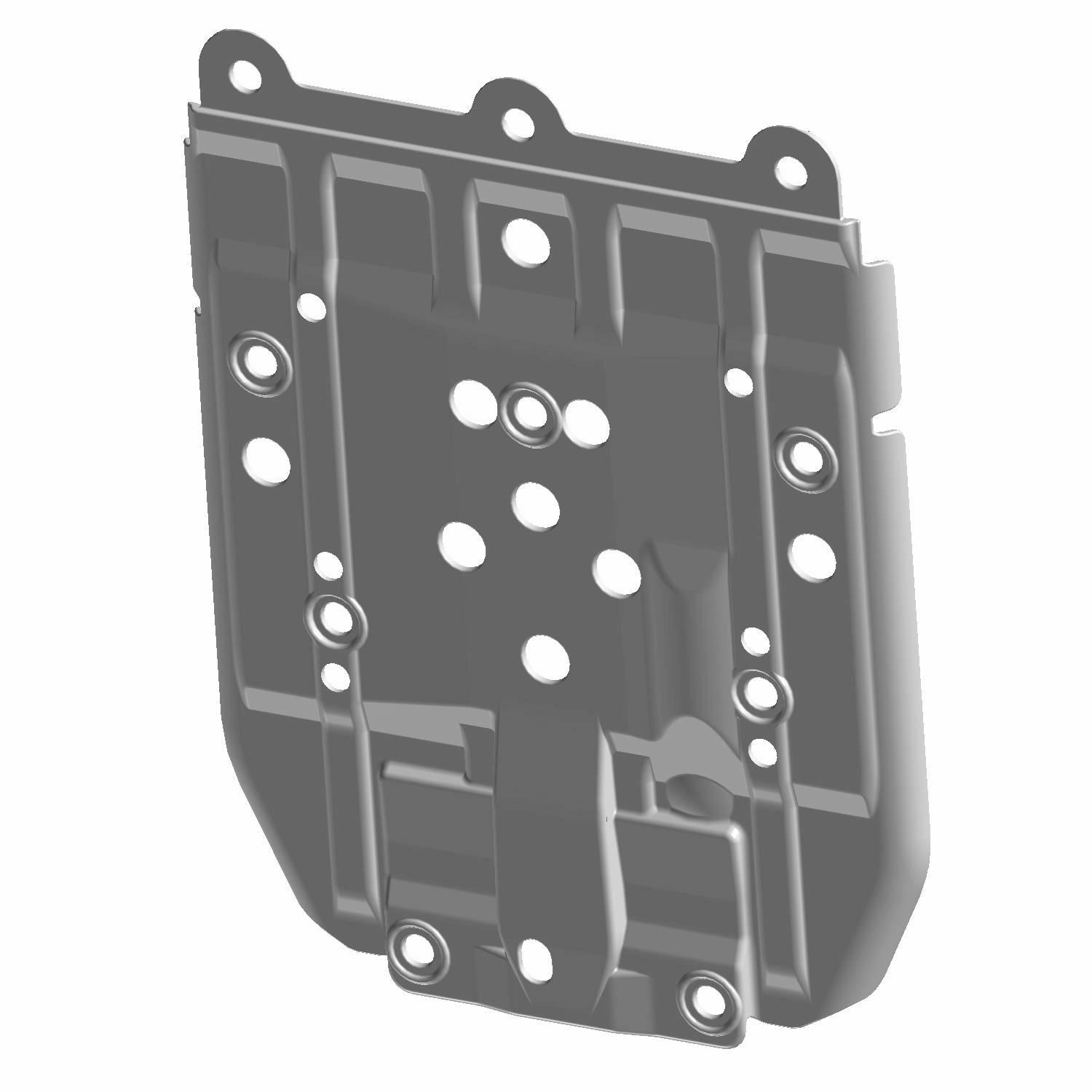 PLATE-SKID REAR BLK