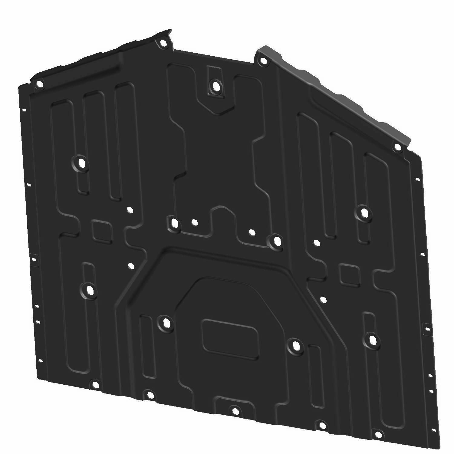 PLATE-SKID FRONT MP BLK