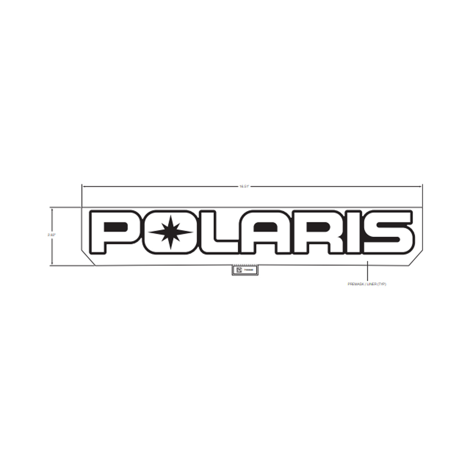 AUTOCOLANTE POLARIS BRANCO