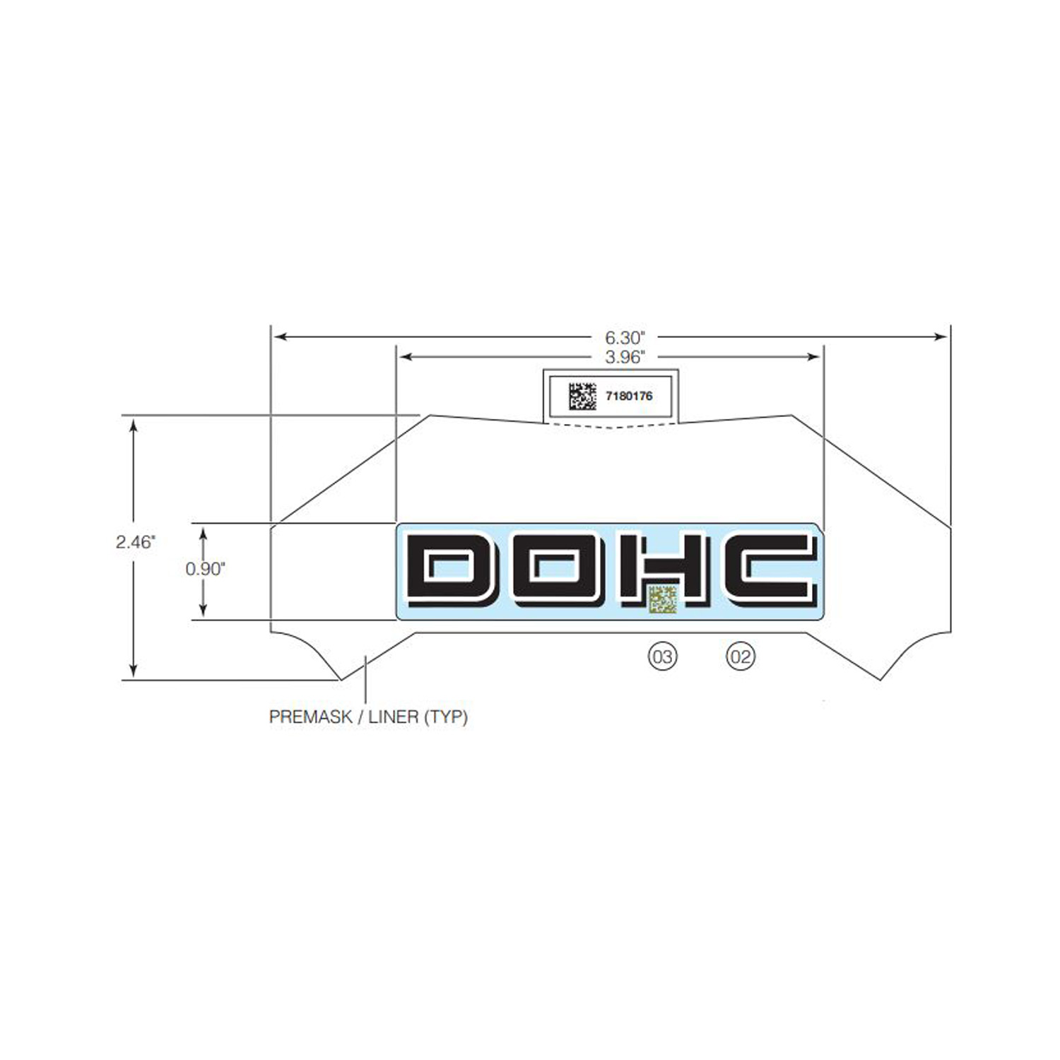 AUTOCOLANTE DOHC