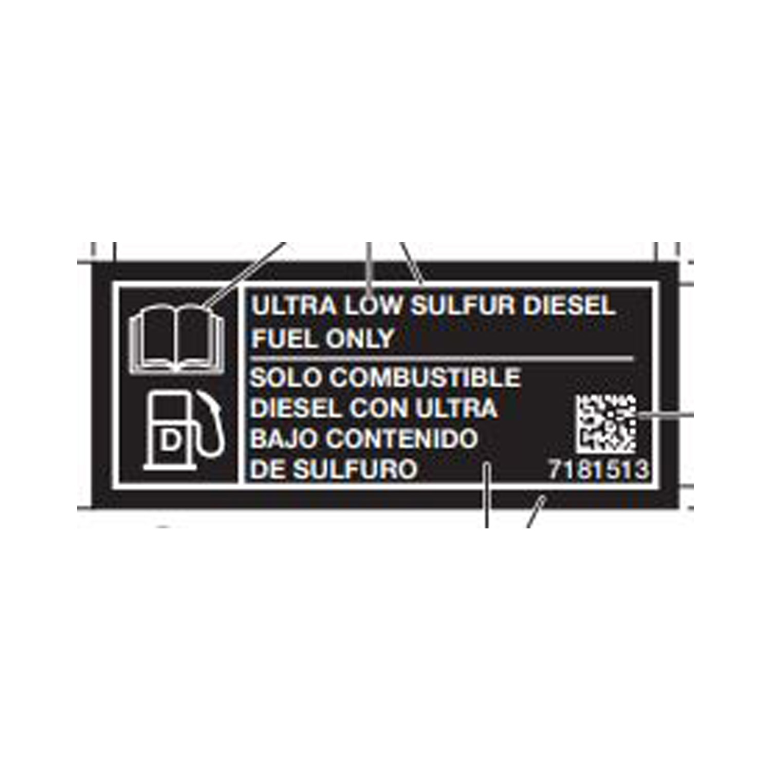 DECAL-T4 DIESEL FUEL ONLY