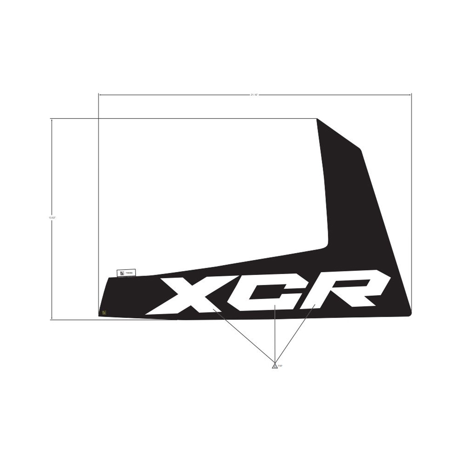 DECAL-SIDE PANEL XCR LH