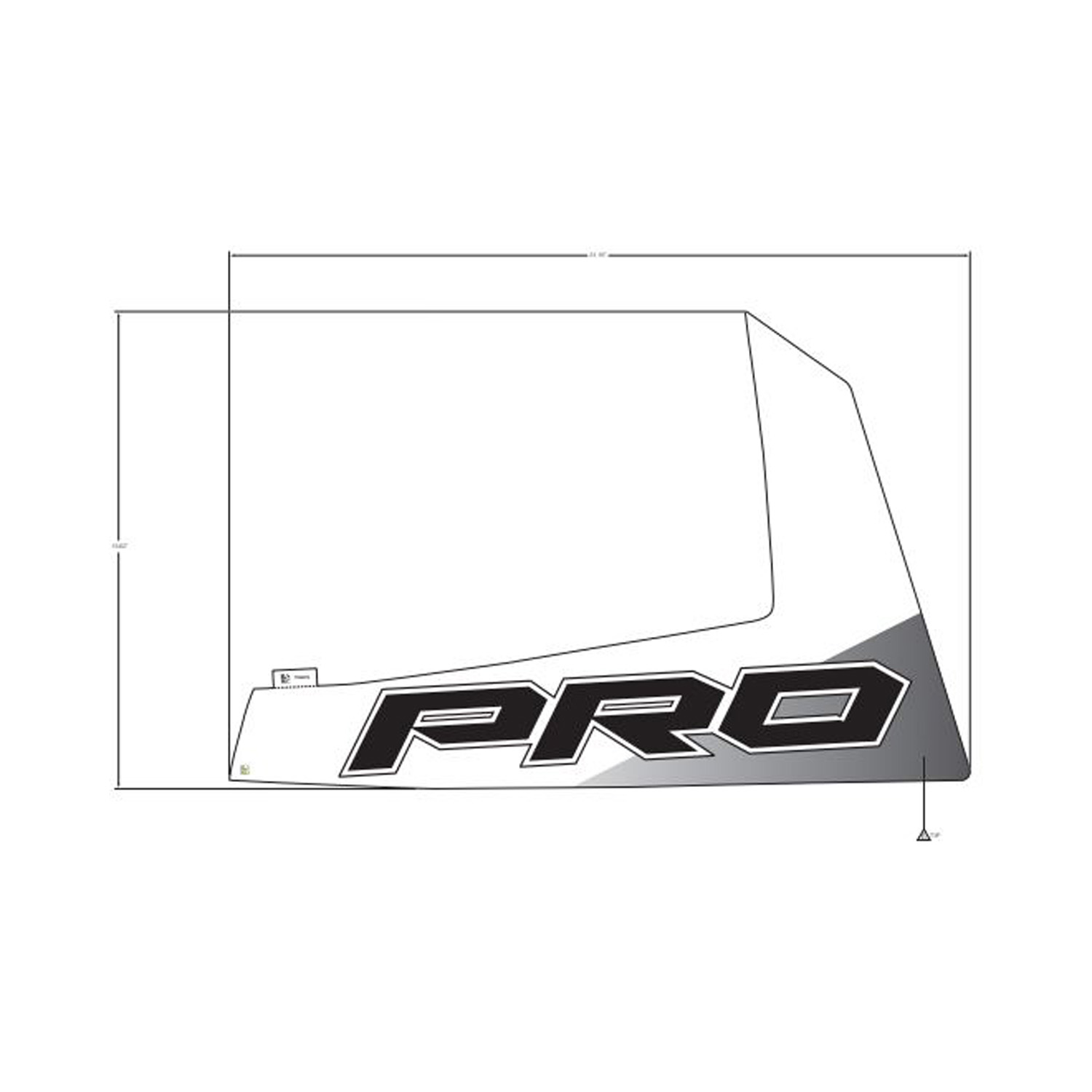 DECAL-SIDE PANEL PRO LH