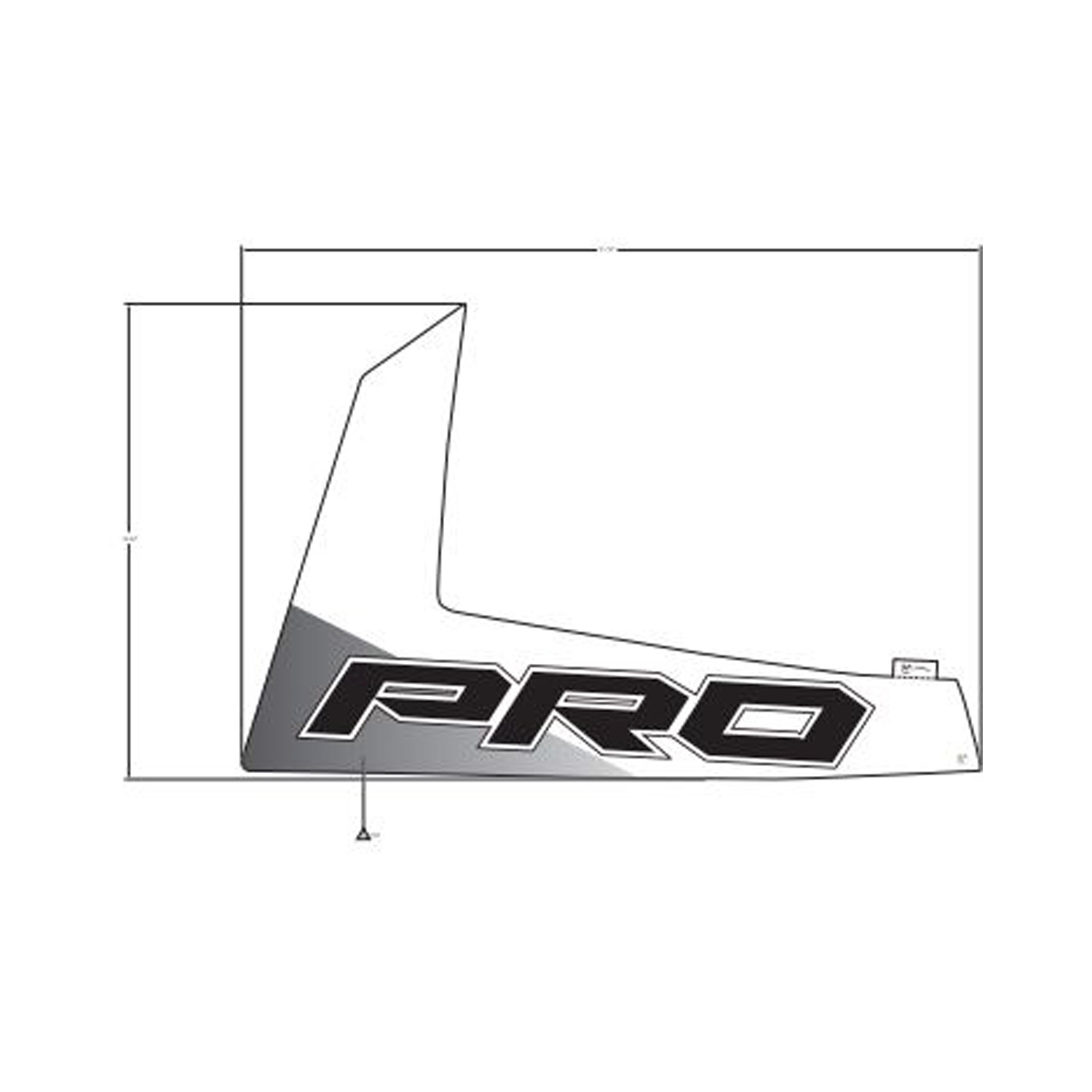 DECAL-SIDE PANEL PRO RH