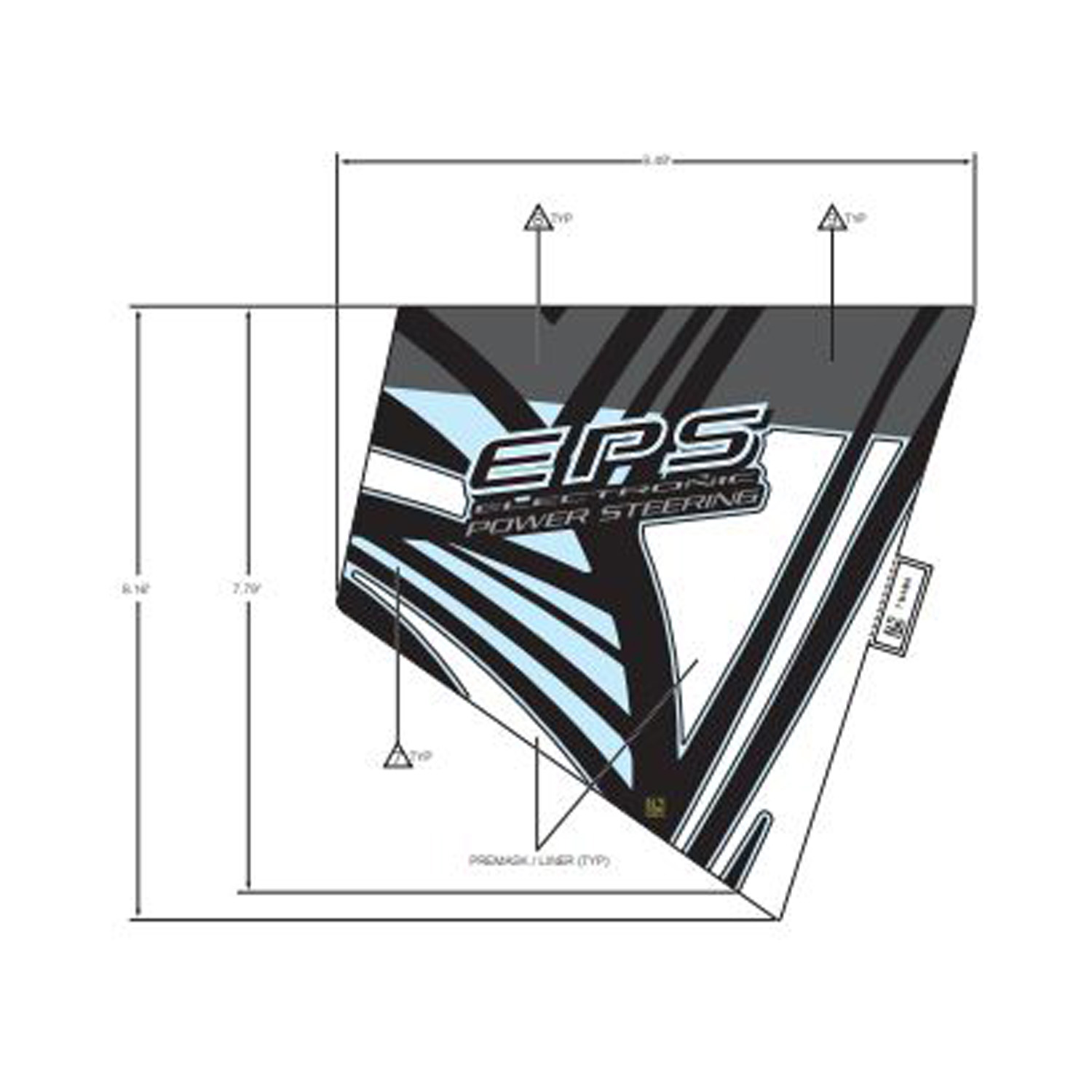 DECAL-FR.FNDR SIDE BTM EPS RH