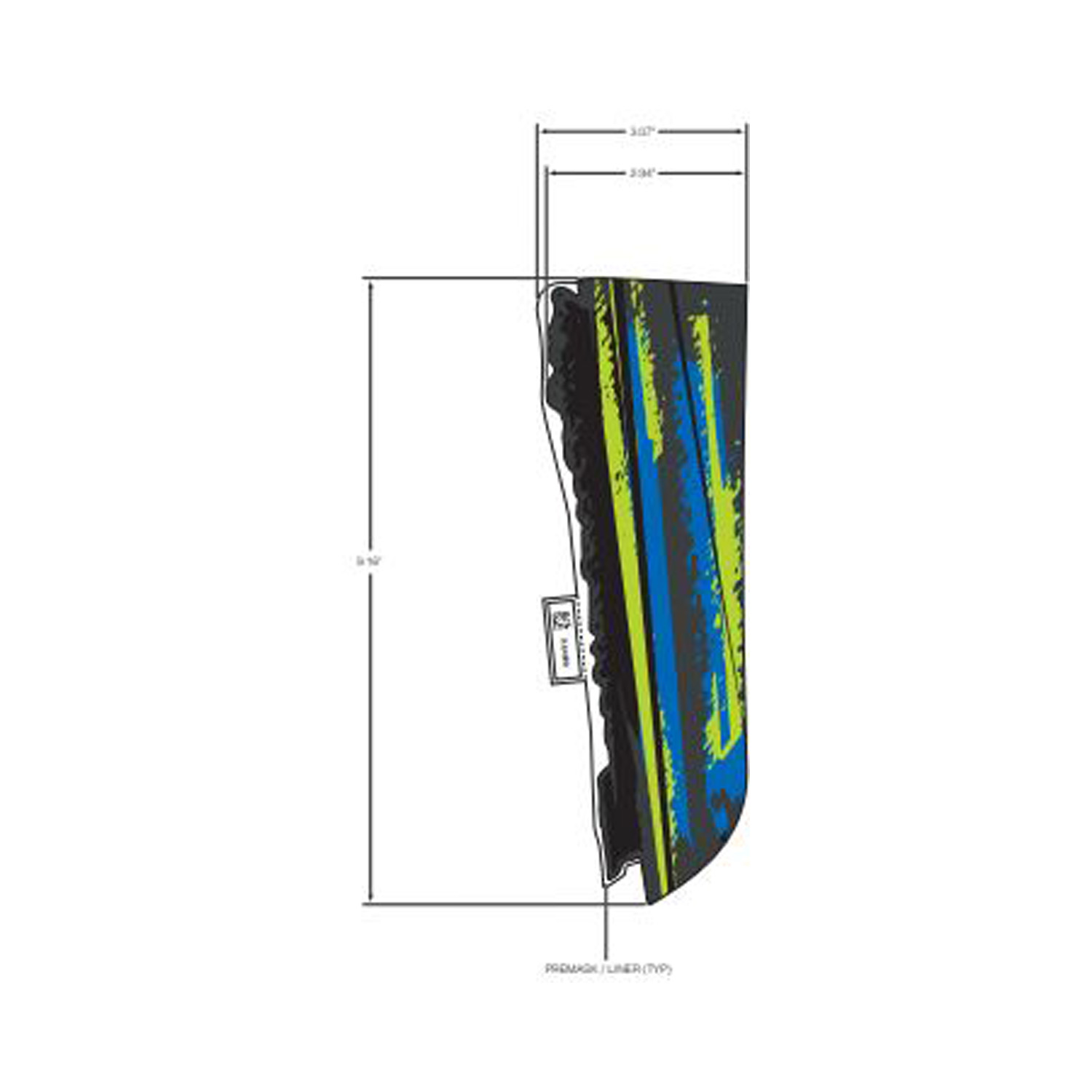 DECAL-FR.FNDR BLUE LH