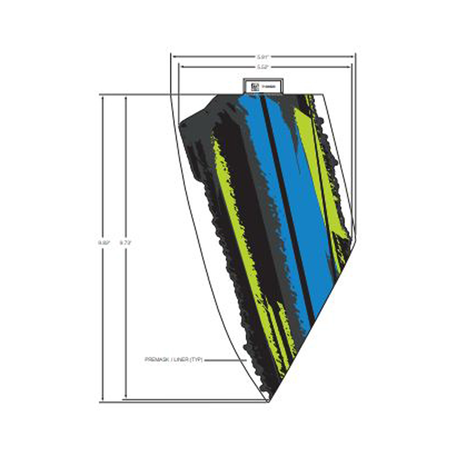 DECAL-FR.FNDR BLUE LH