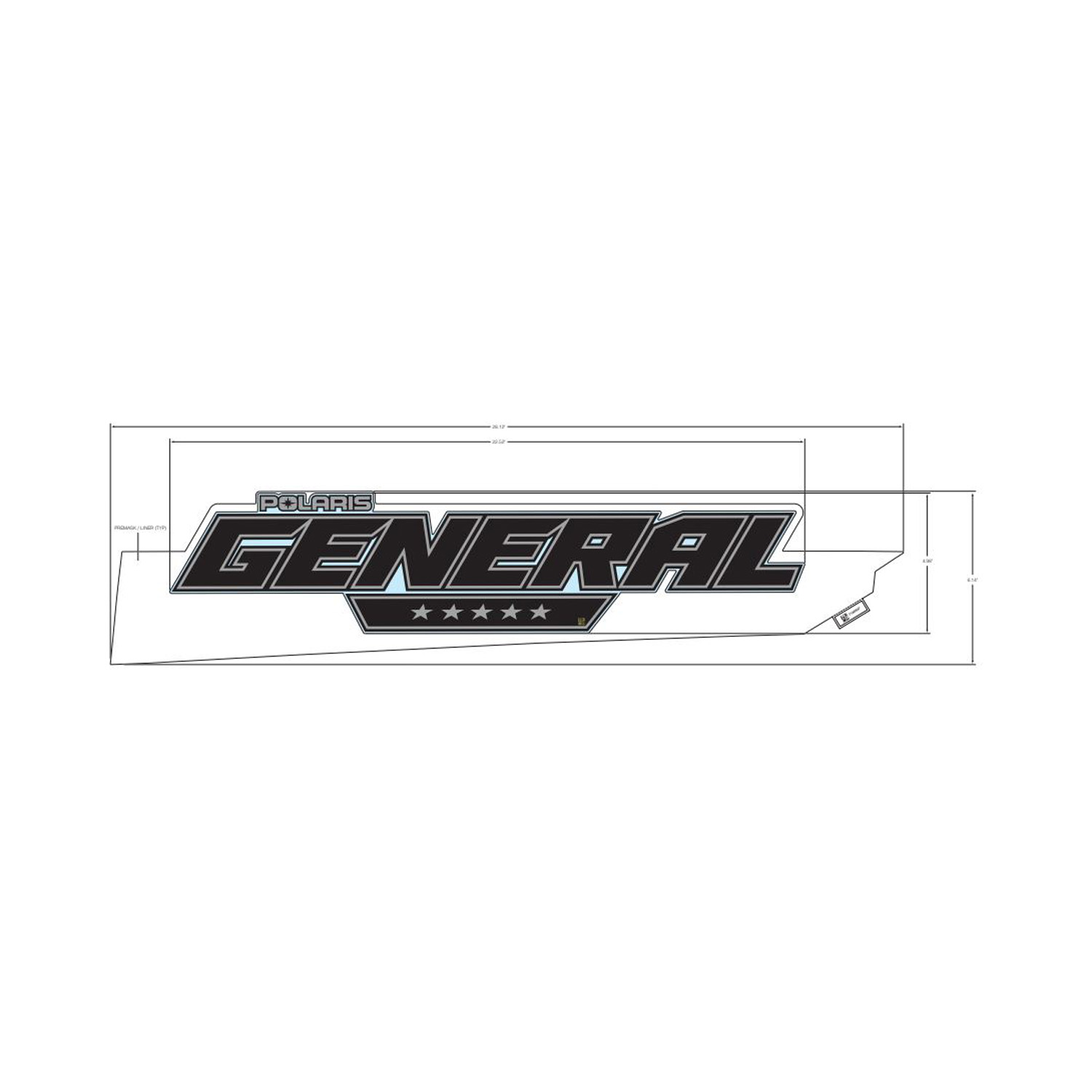 DECAL-BOX SIDE GENERAL LH