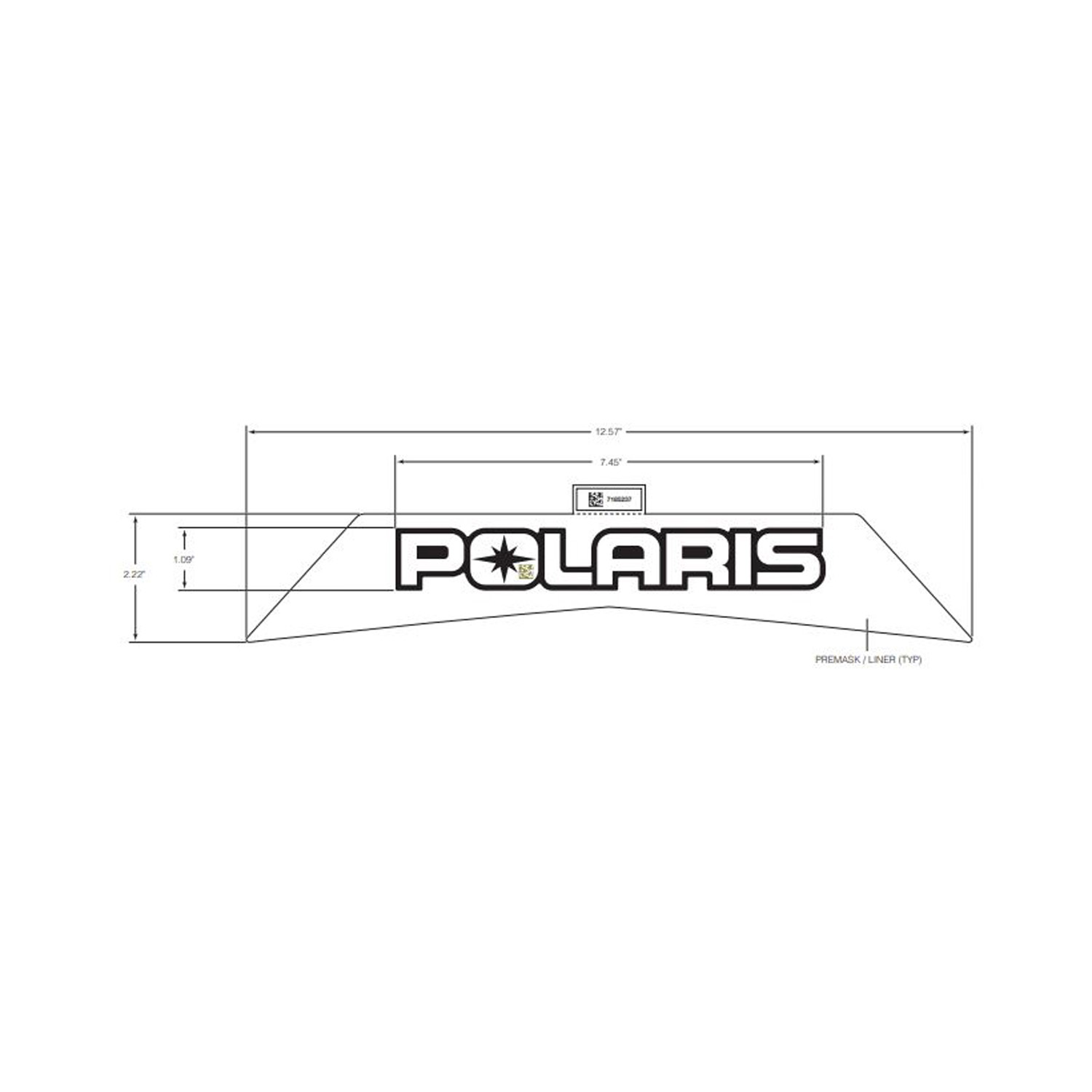 DECAL-POLARIS WHITE
