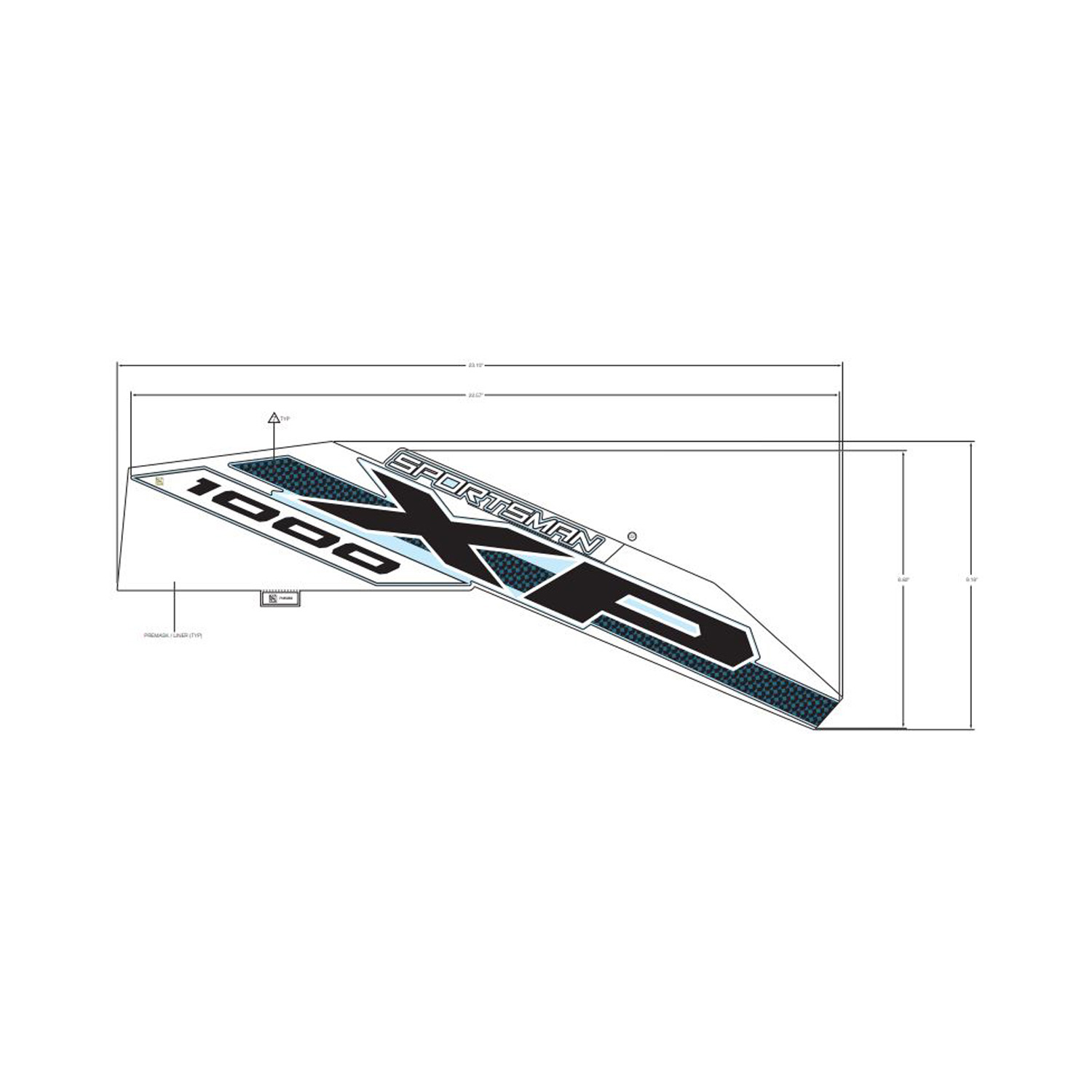 DECAL-SIDE XP 1000 LH