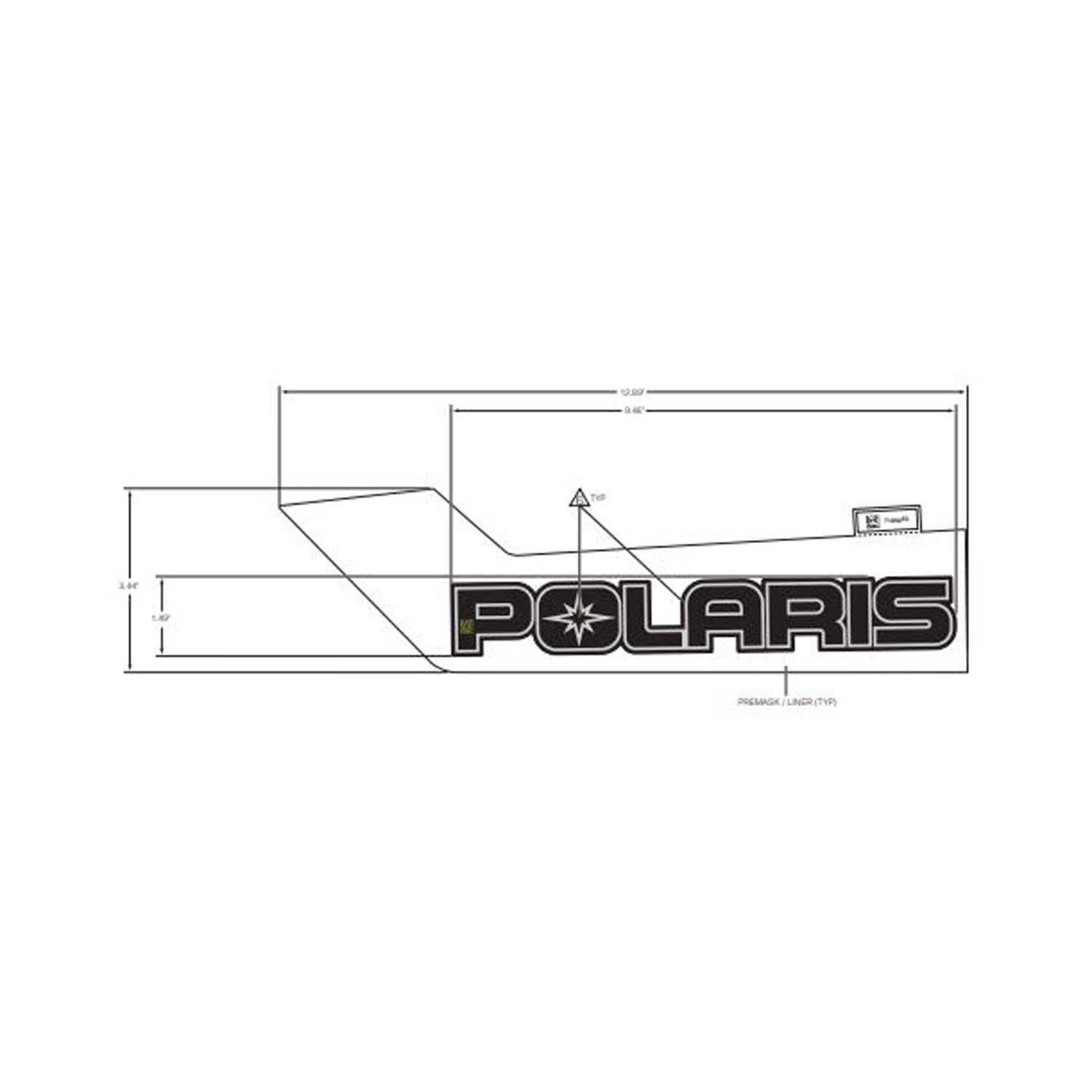 DECAL-SIDE PANEL POLARIS LH