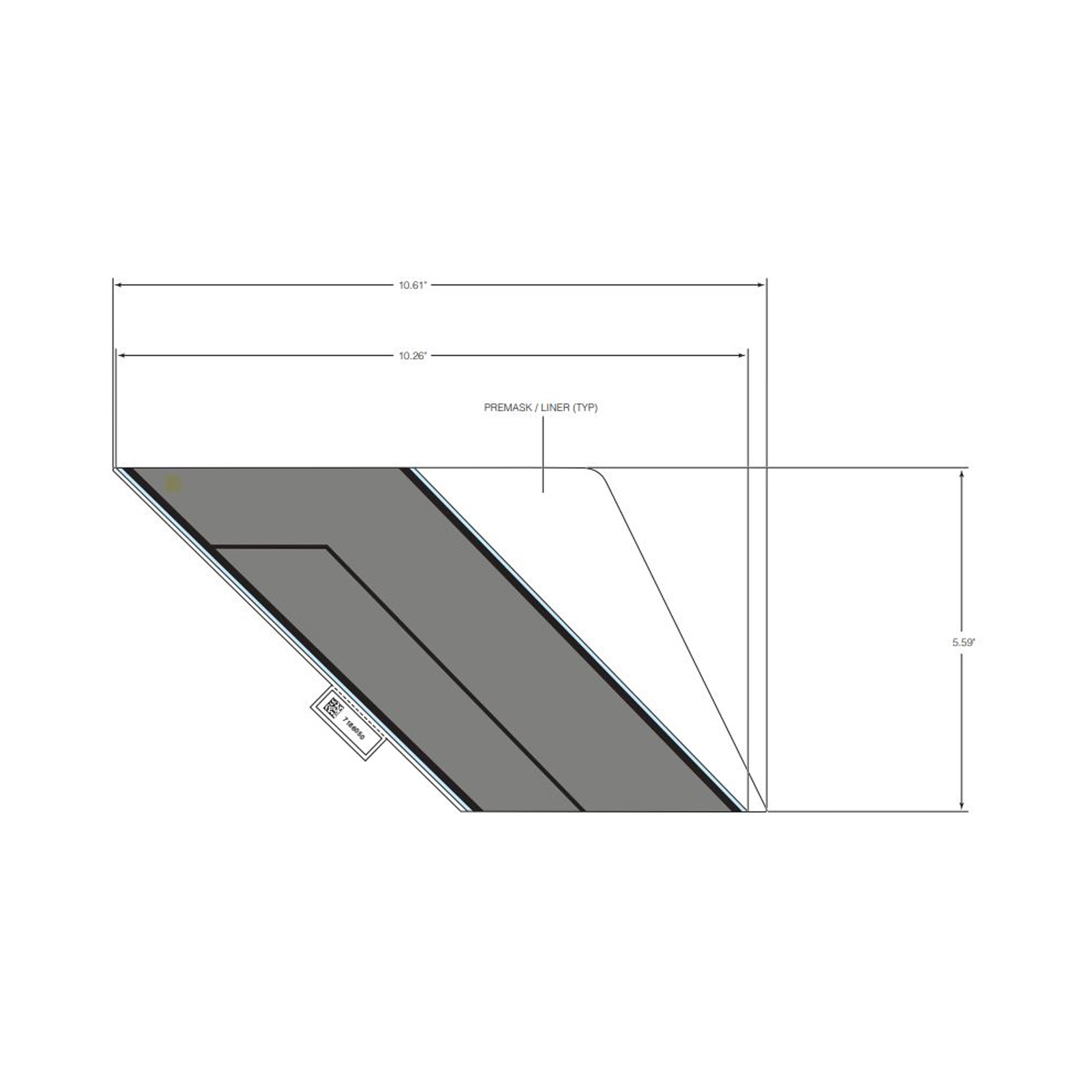 DECAL-DOOR TOP BACK RH