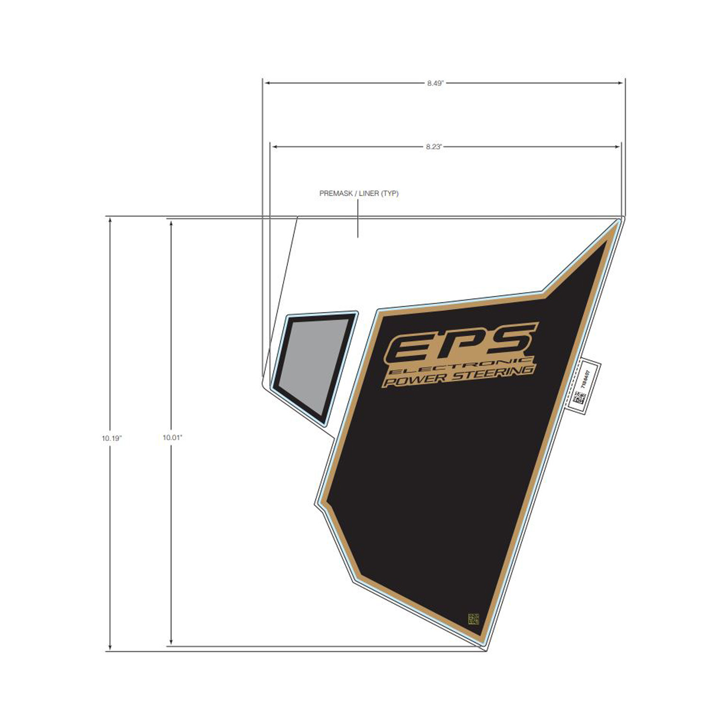 DECAL-FR.FNDR SIDE BTM EPS RH