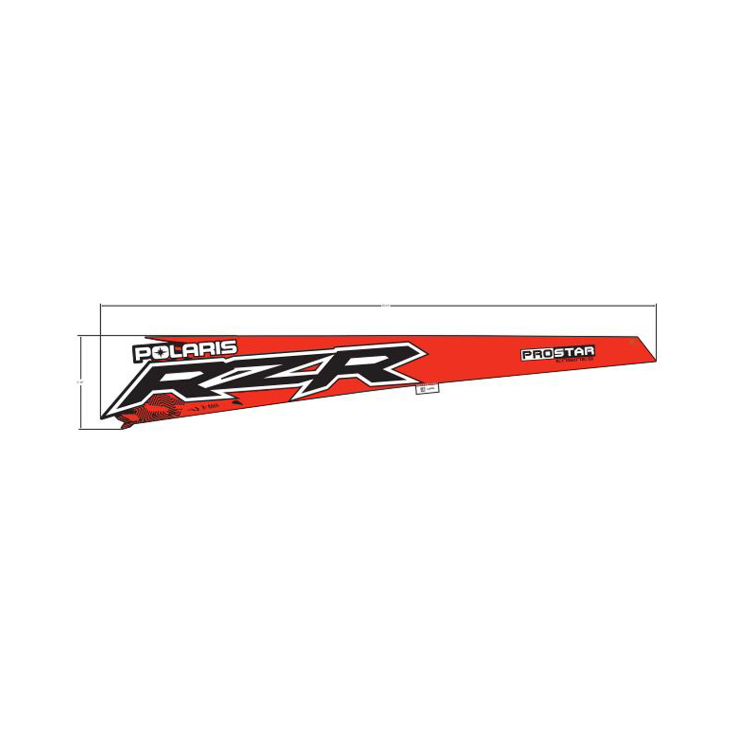 DECAL-RR.FNDR SIDE TOP RZR LH