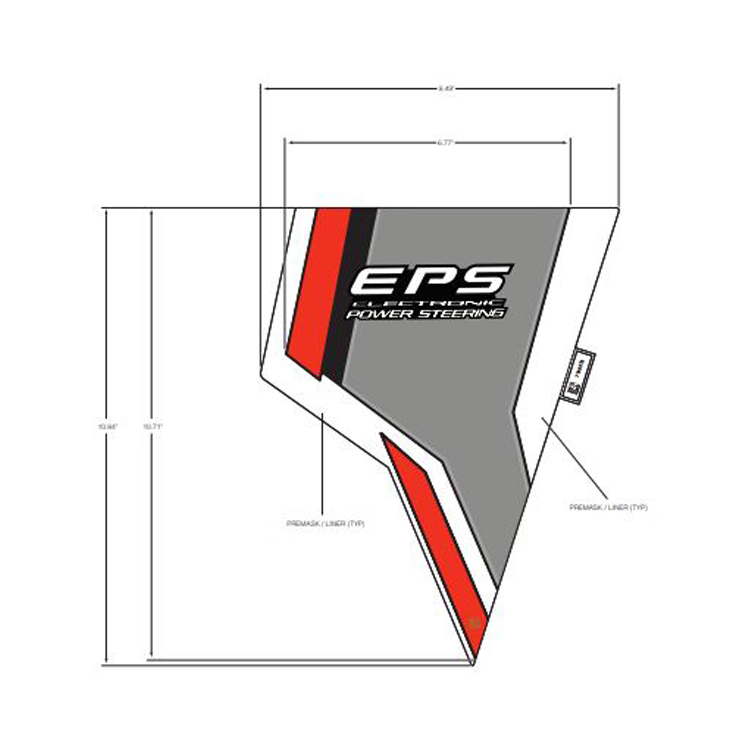 DECAL-FR.FNDR SIDE BTM EPS RH