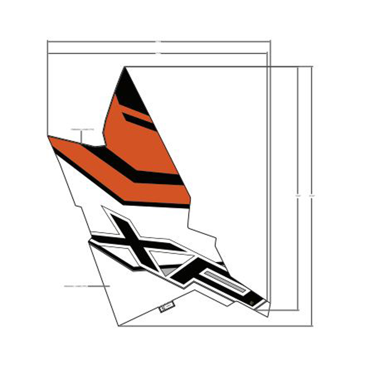 DECAL-RR.FNDR SIDE BTM RH