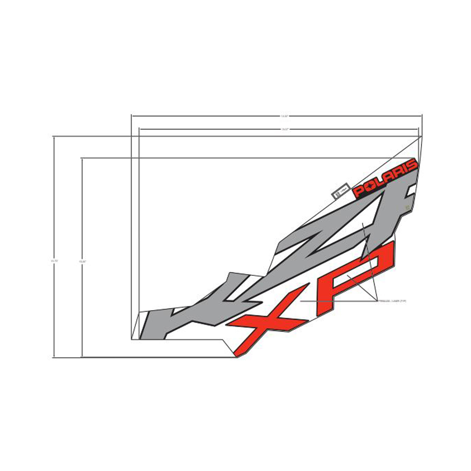 DECAL-RR.FNDR SIDE BTM XP LH