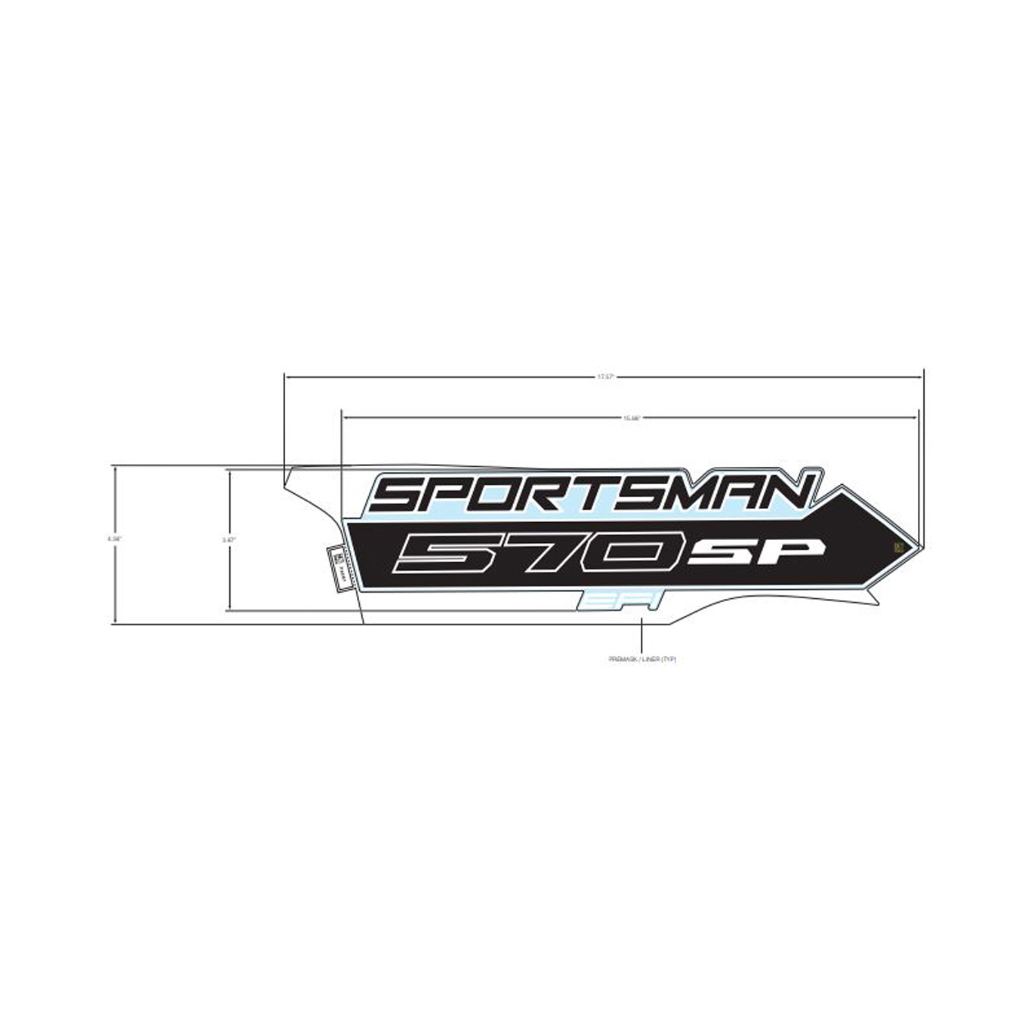 DECAL-SIDE SPMN 570SP LH