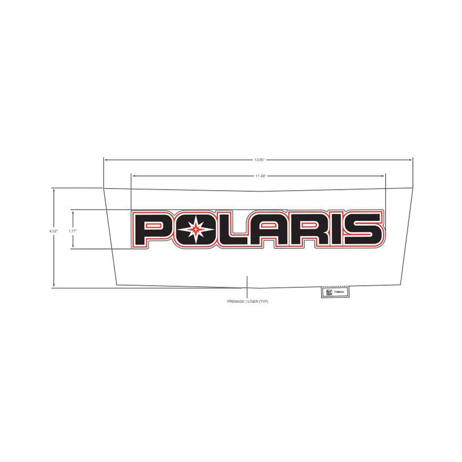 DECAL-POLARIS BLACK