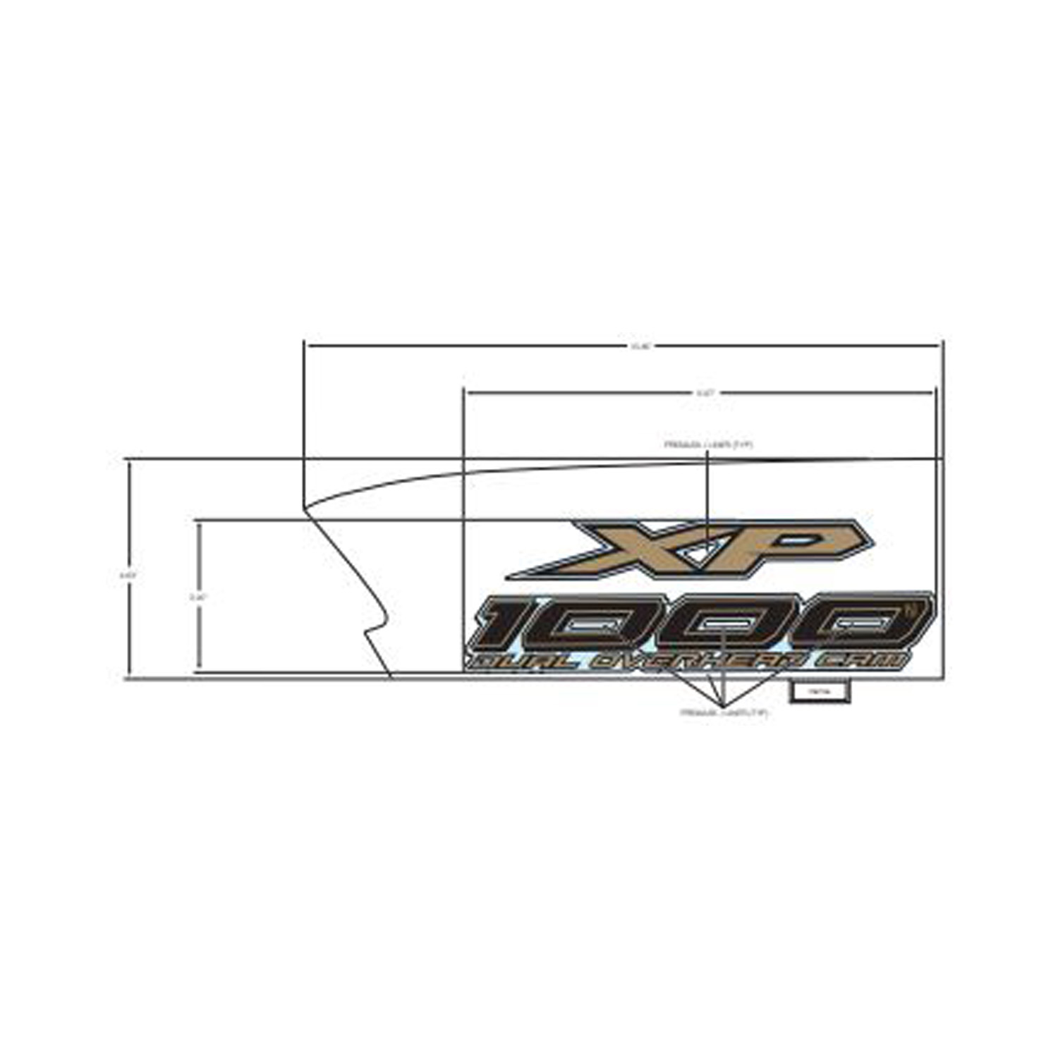 DECAL-FR.FNDR SIDE XP 1000 LH