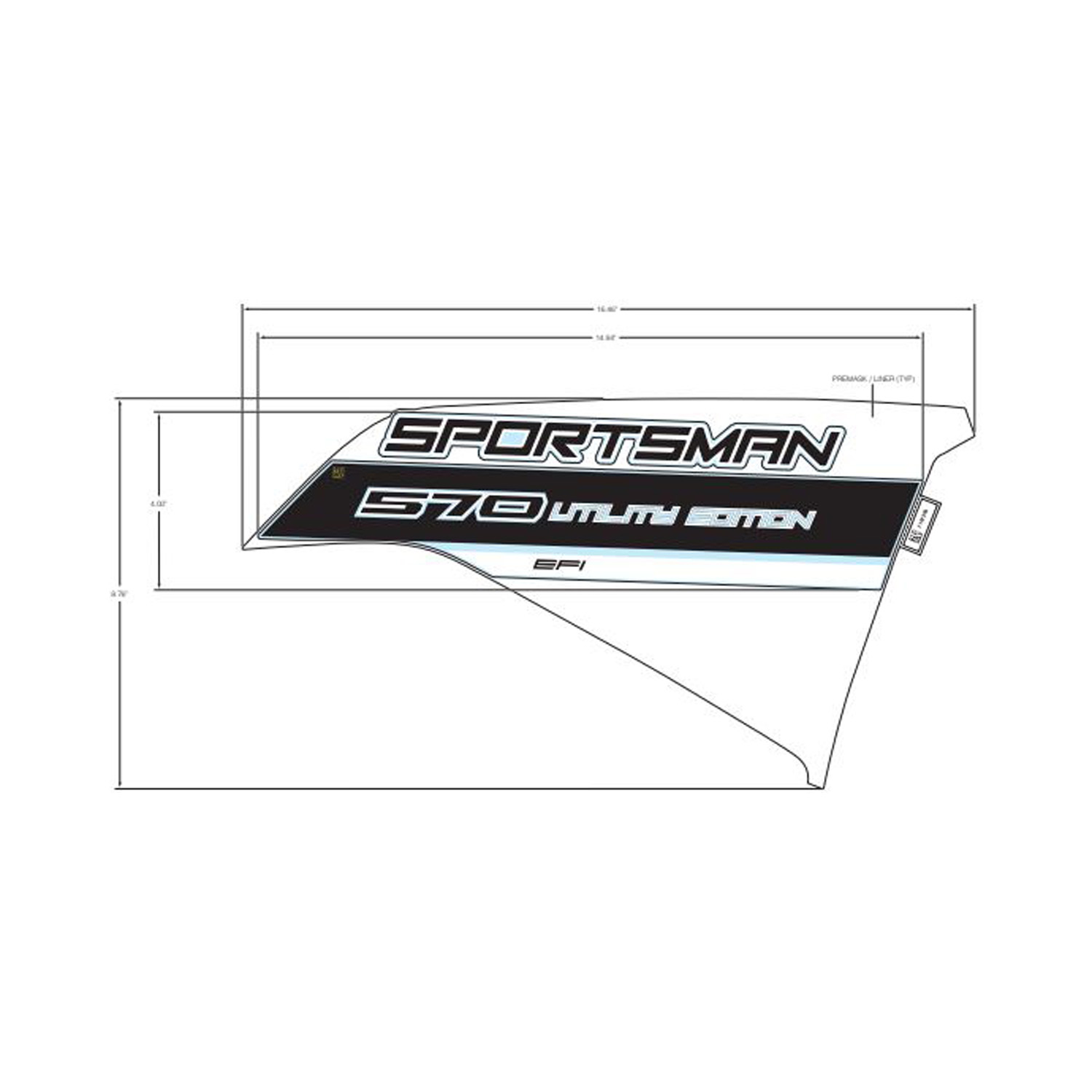 DECAL-SIDE SPMN 570 UTILITY RH