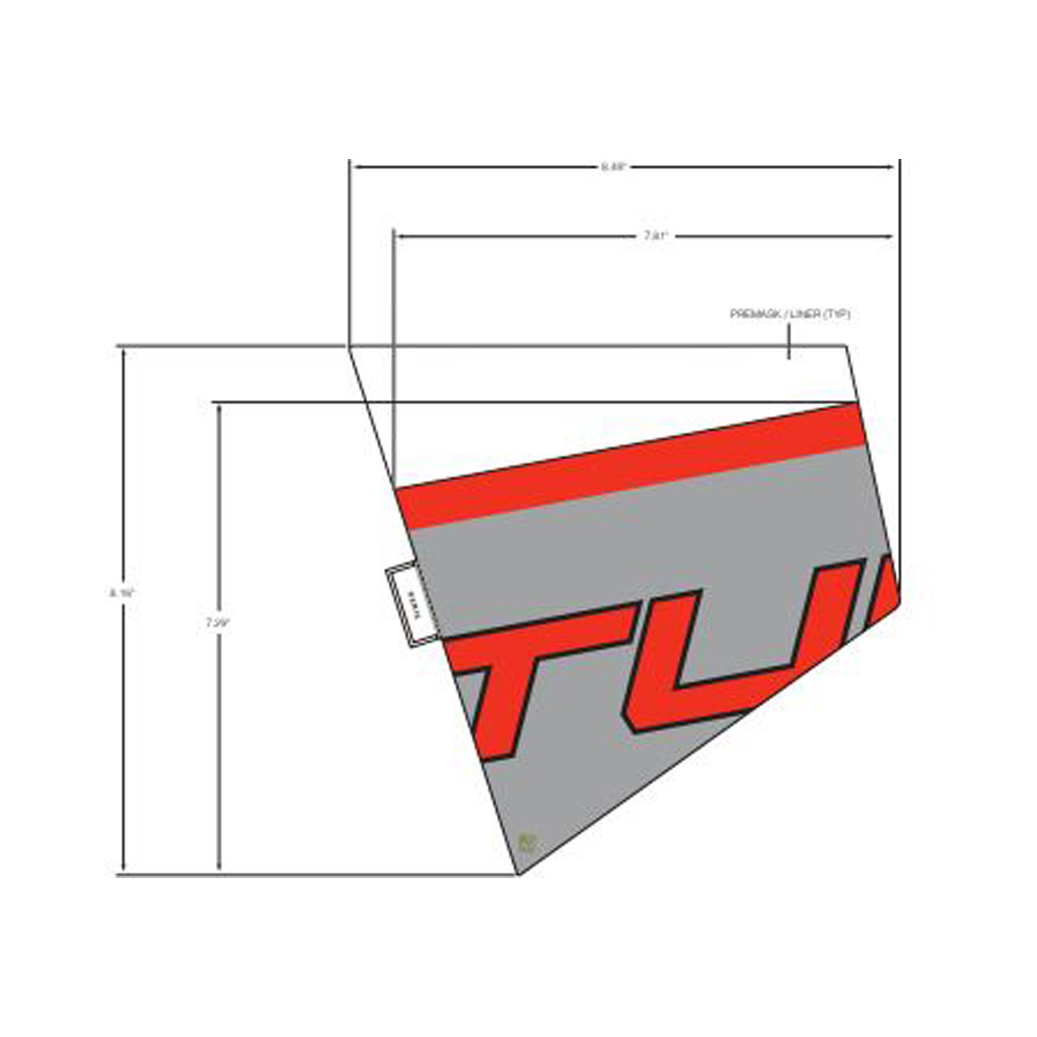 DECAL-FR.FNDR MID LH