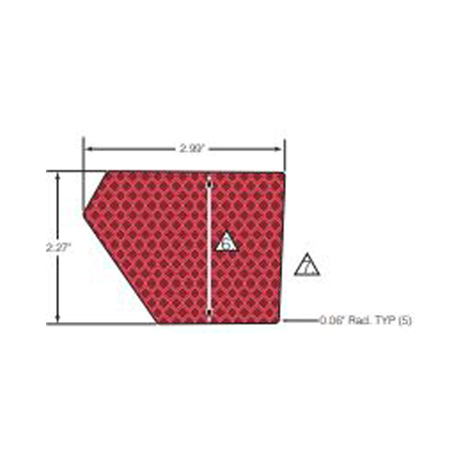 DECAL-REFLECTOR RED LH